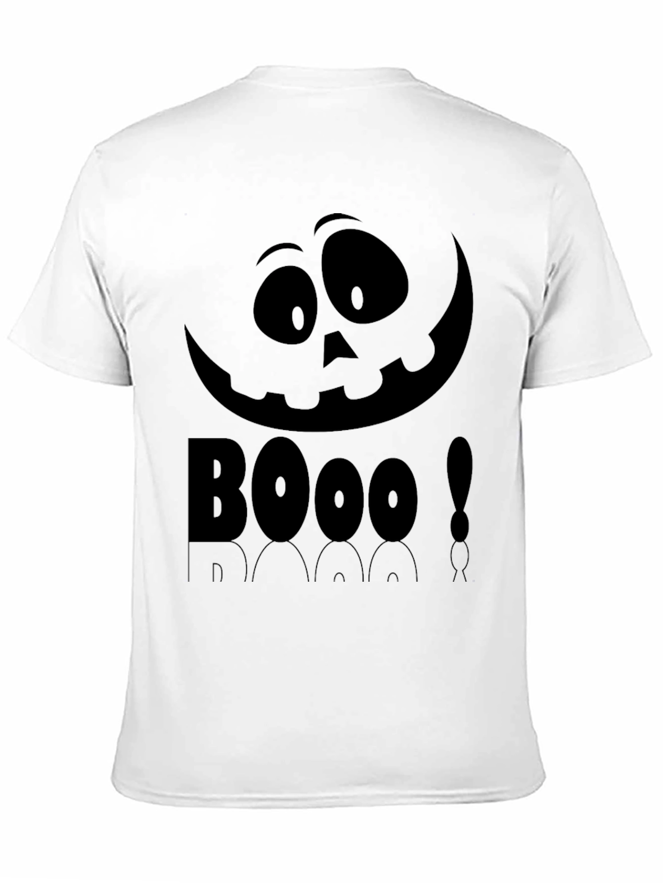 Boo Halloween Graphic Tee - Black