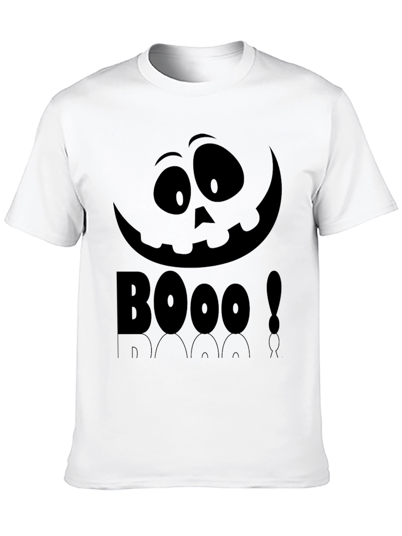 Boo Halloween Graphic Tee - Black