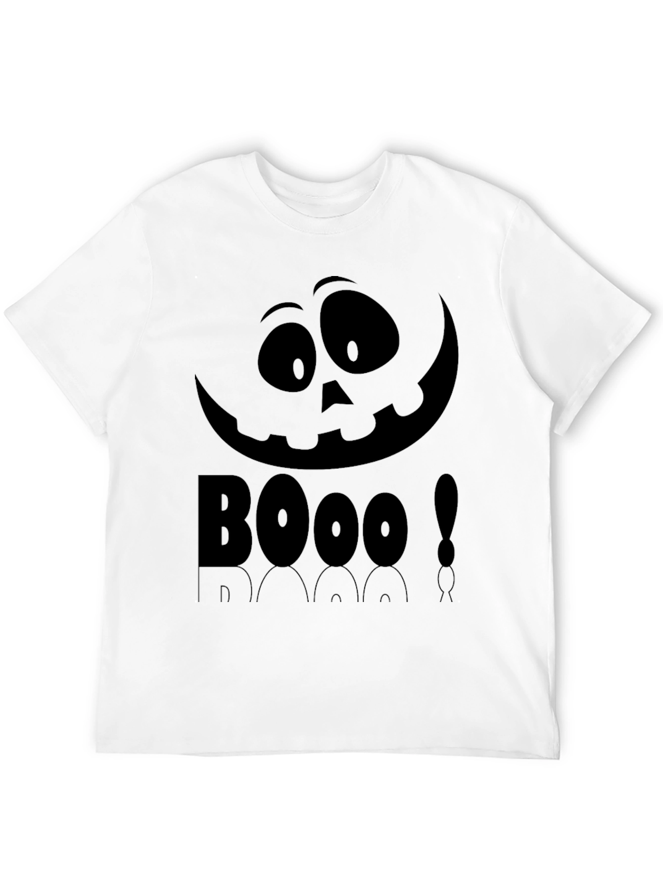Boo Halloween Graphic Tee - Black