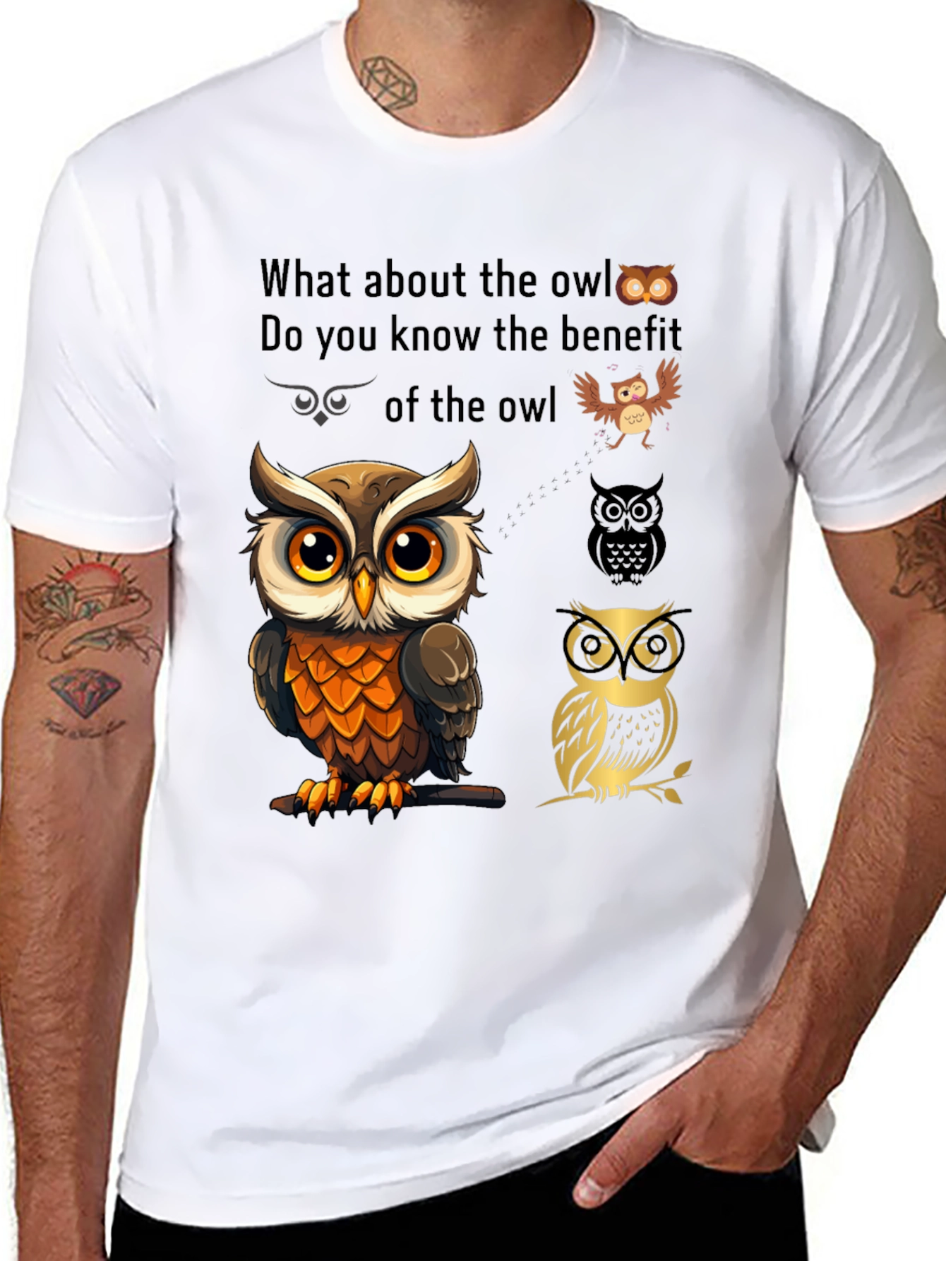 Owl Lover Graphic T-Shirt