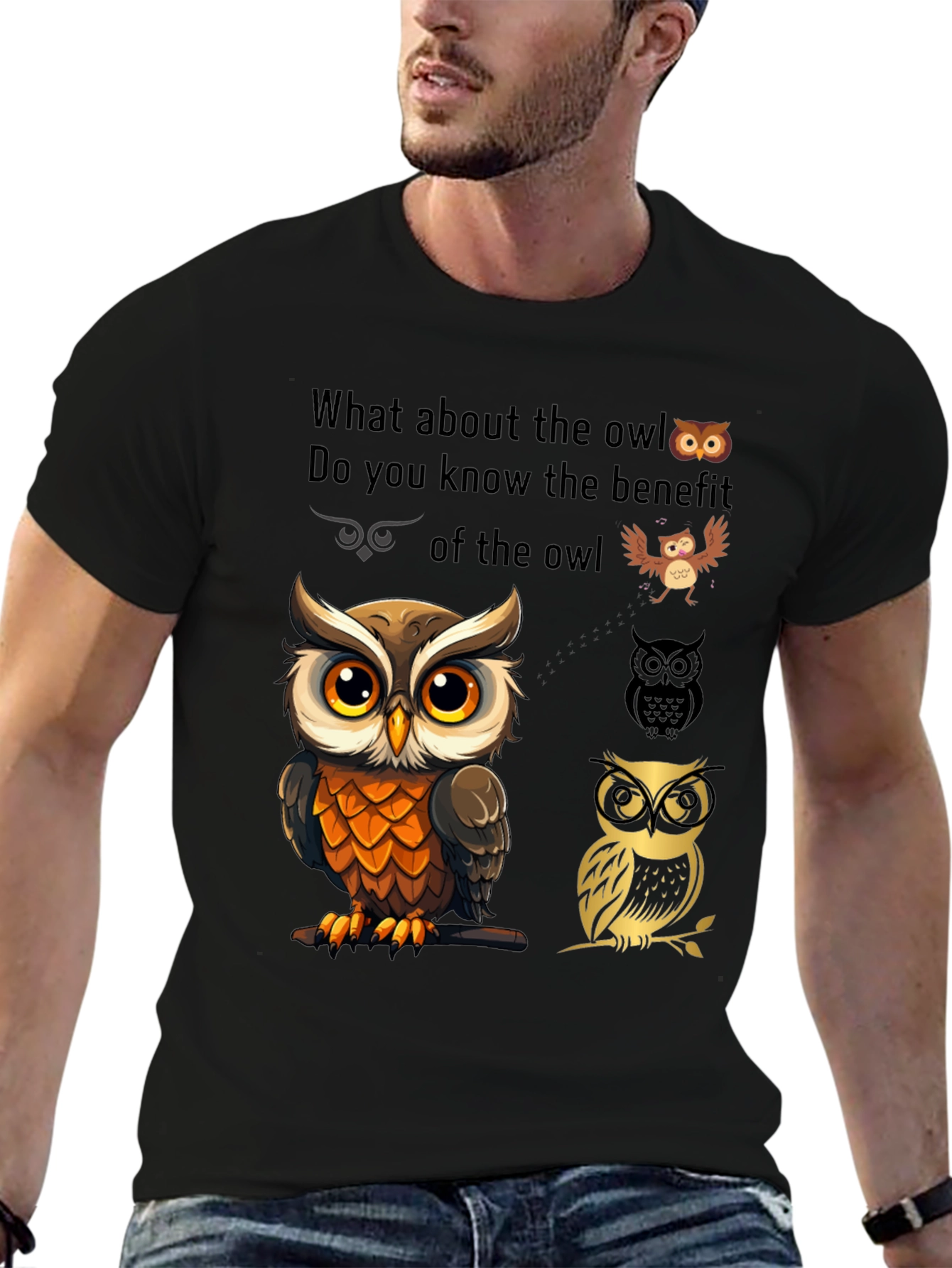 Owl Lover Graphic T-Shirt