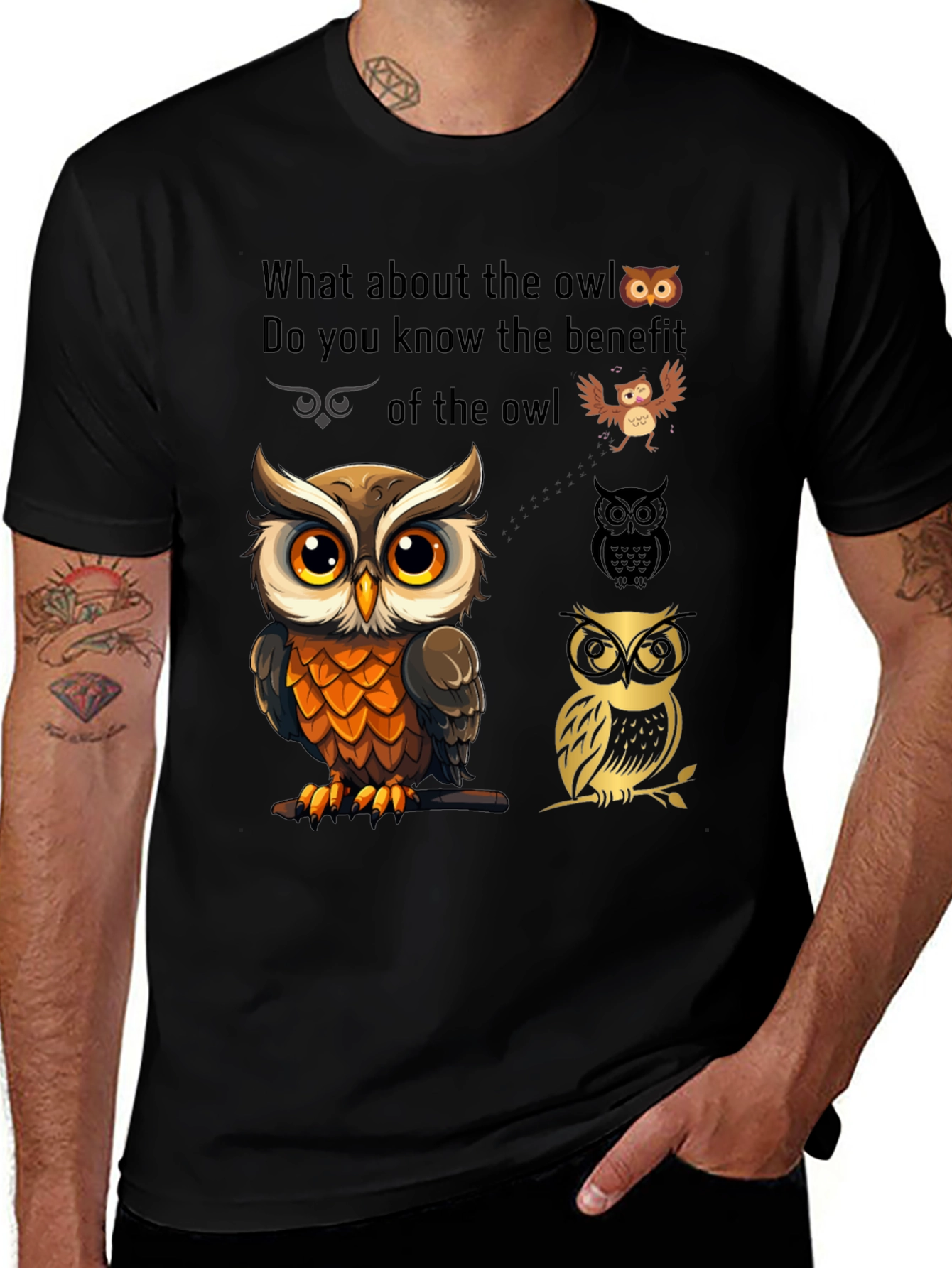 Owl Lover Graphic T-Shirt