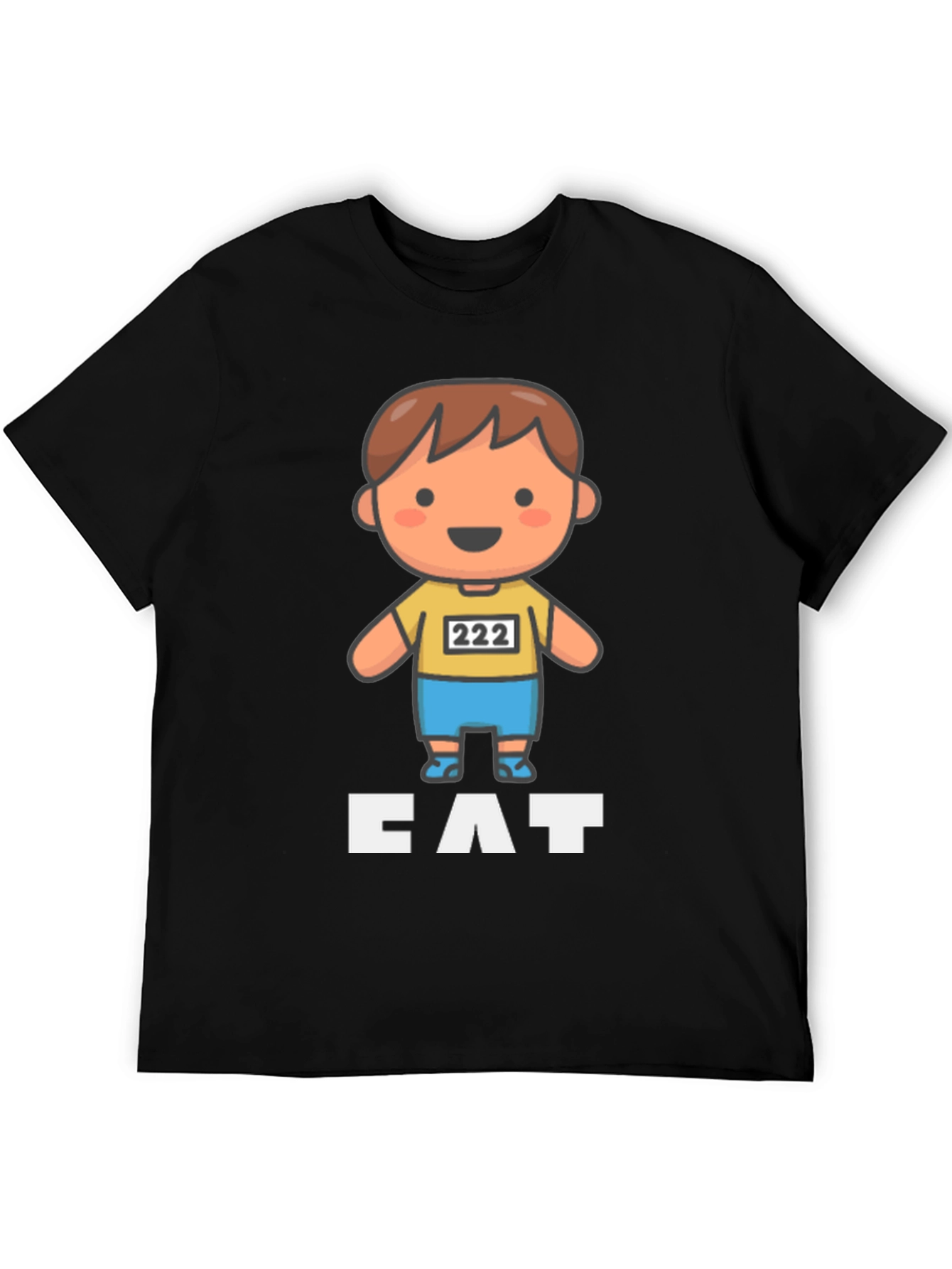 Cartoon Runner T-Shirt - CAT - Funny Athletic Design