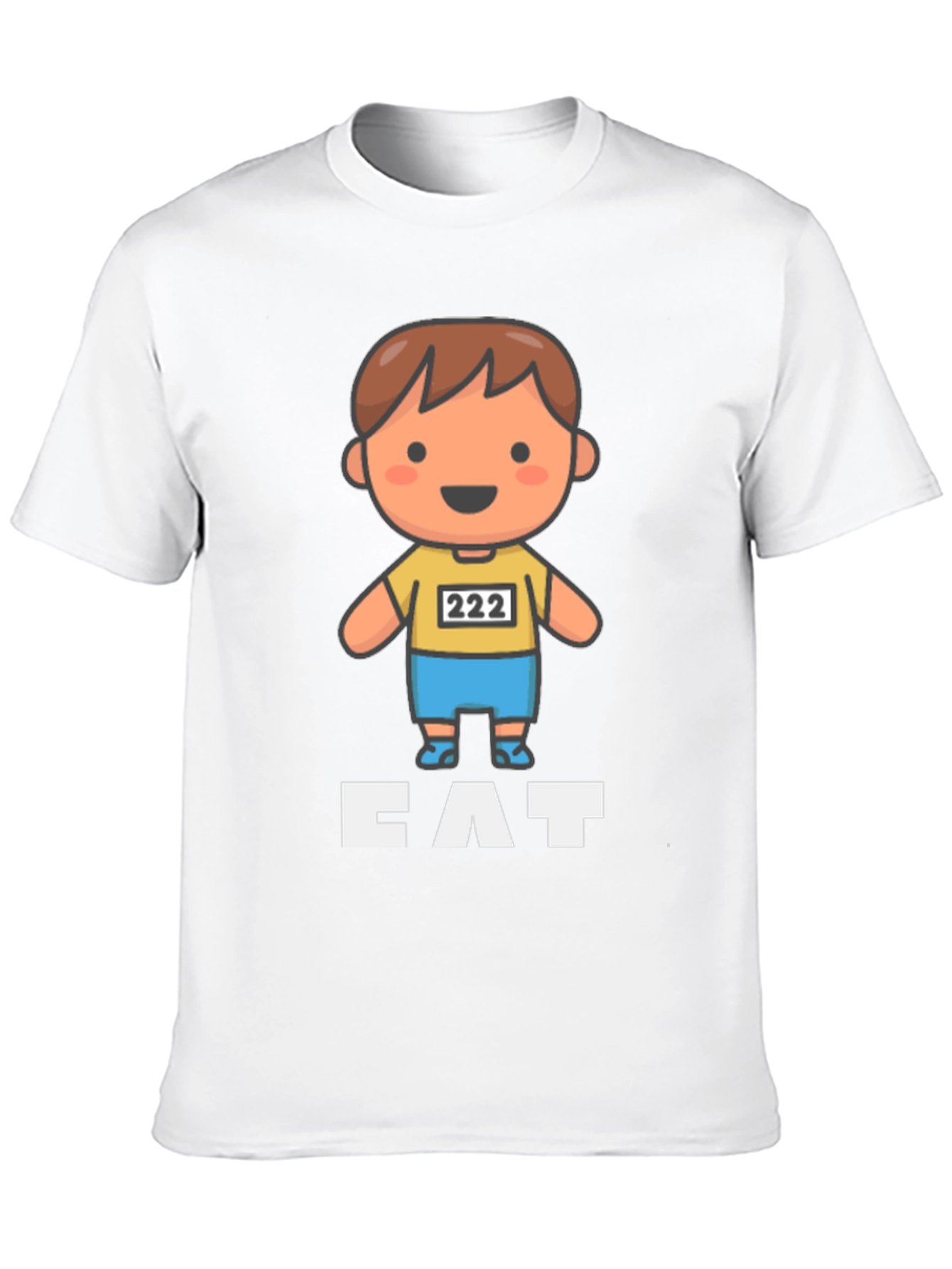 Cartoon Runner T-Shirt - CAT - Funny Athletic Design