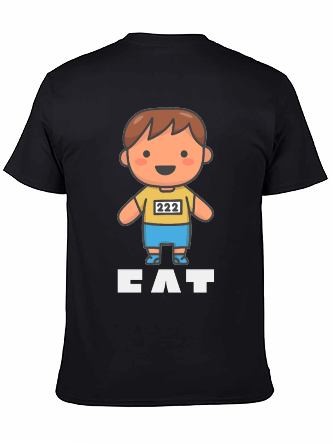 Cartoon Runner T-Shirt - CAT - Funny Athletic Design