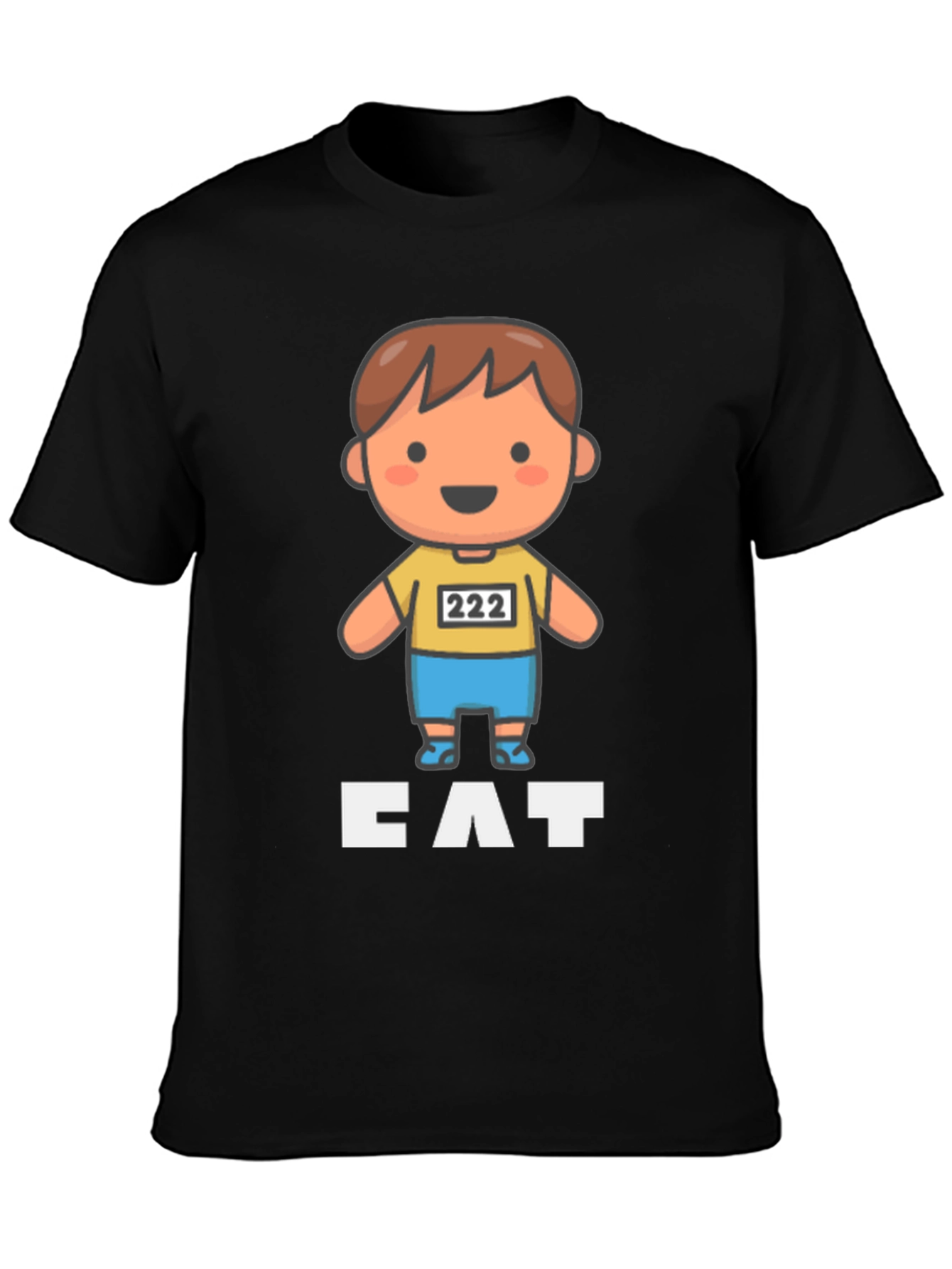 Cartoon Runner T-Shirt - CAT - Funny Athletic Design