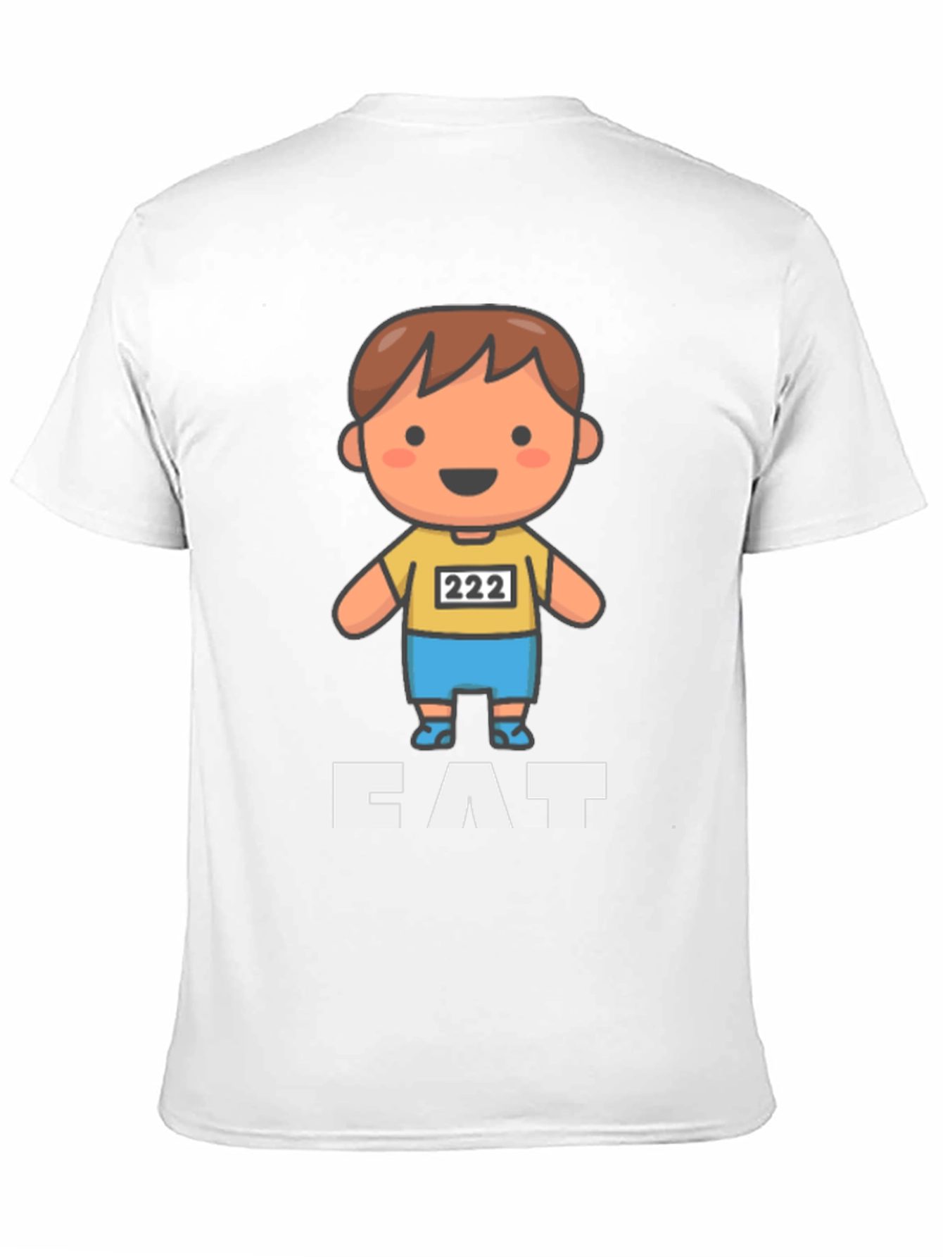 Cartoon Runner T-Shirt - CAT - Funny Athletic Design