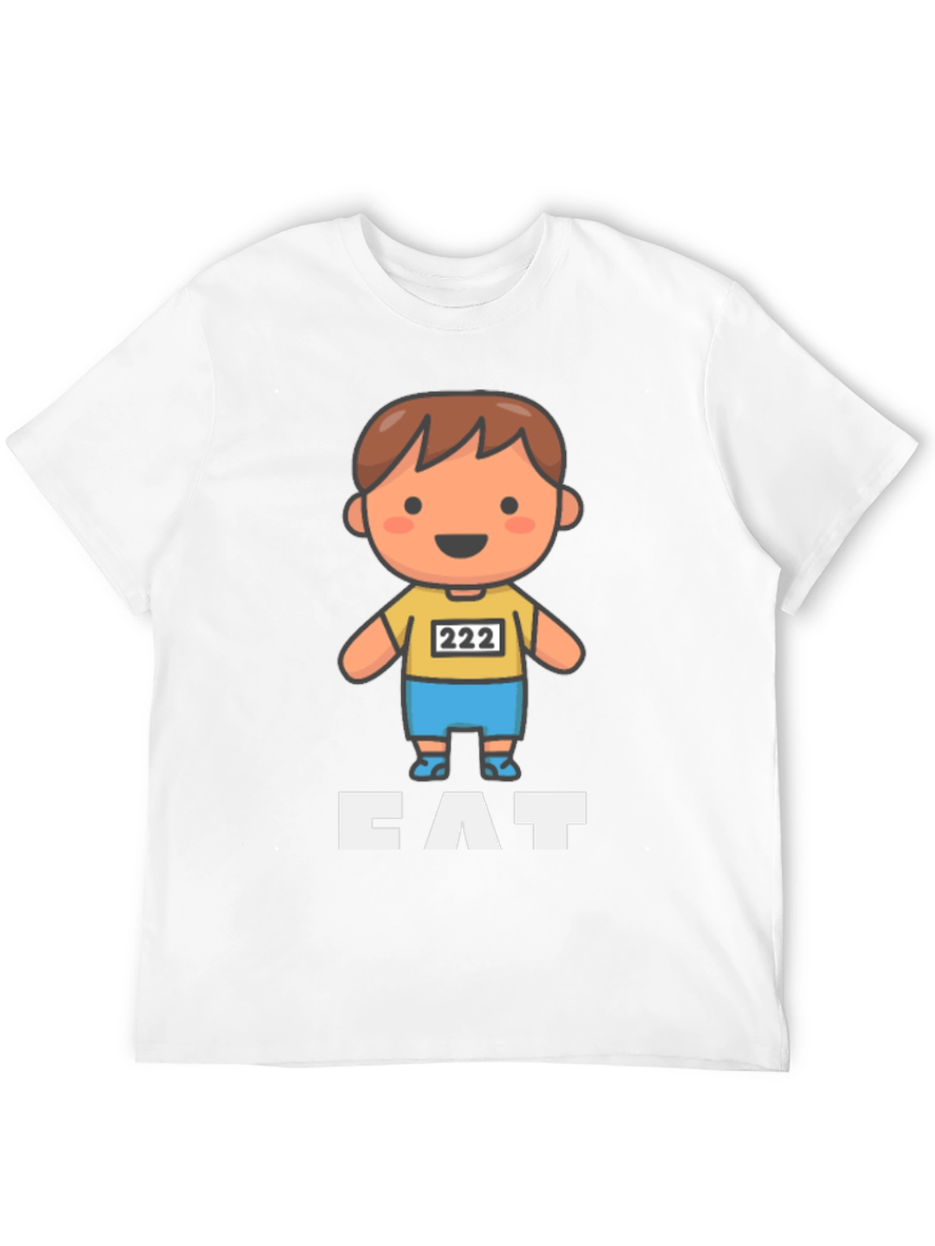 Cartoon Runner T-Shirt - CAT - Funny Athletic Design