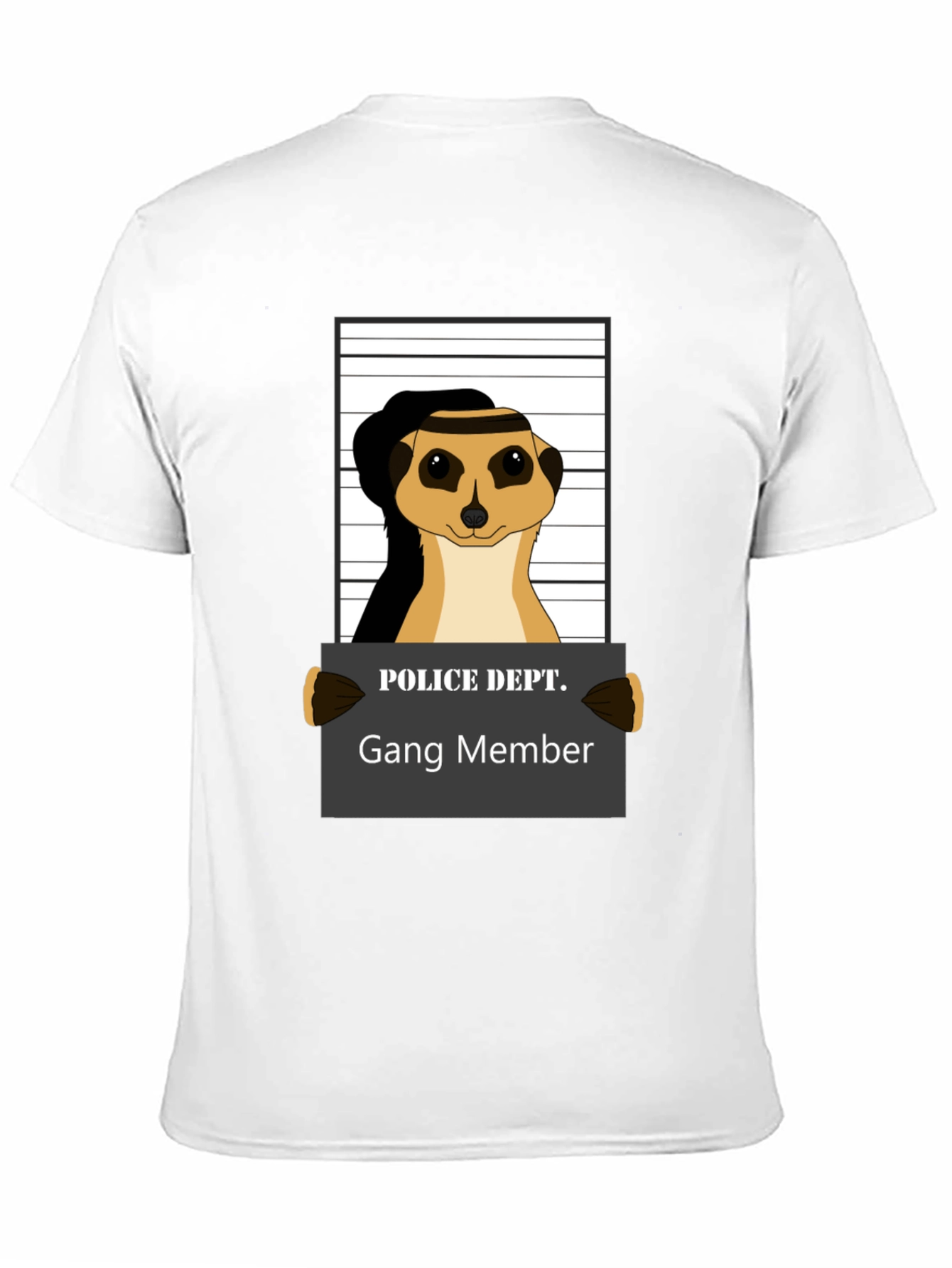 Gang Member Meerkat T-Shirt - Novelty Animal Tee