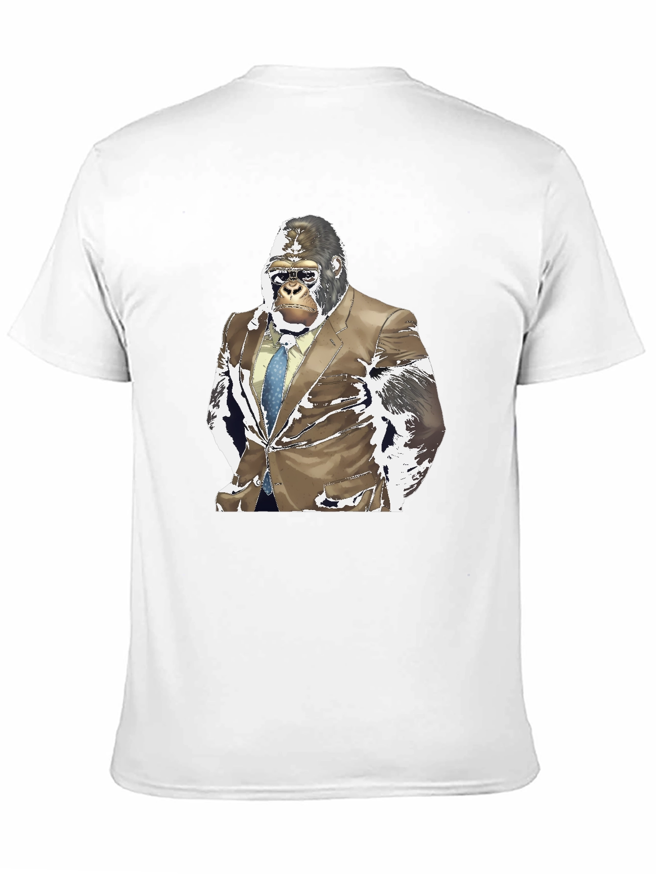 Gorilla in Suit Graphic Tee - Black