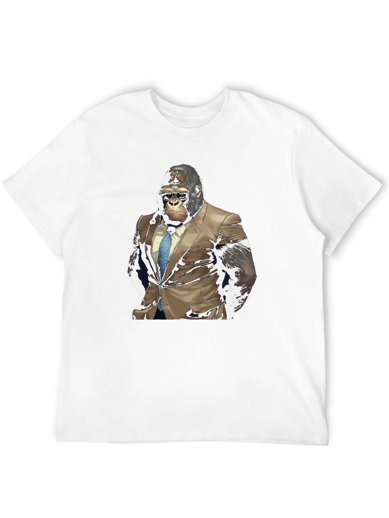 Gorilla in Suit Graphic Tee - Black