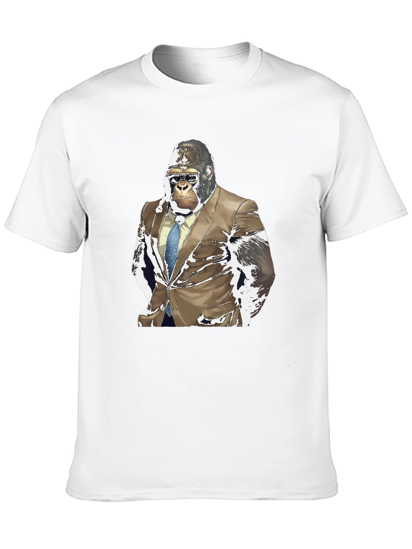 Gorilla in Suit Graphic Tee - Black