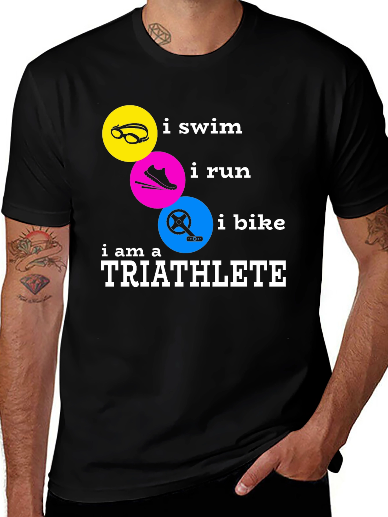 Triathlete T-Shirt - Swim Run Bike