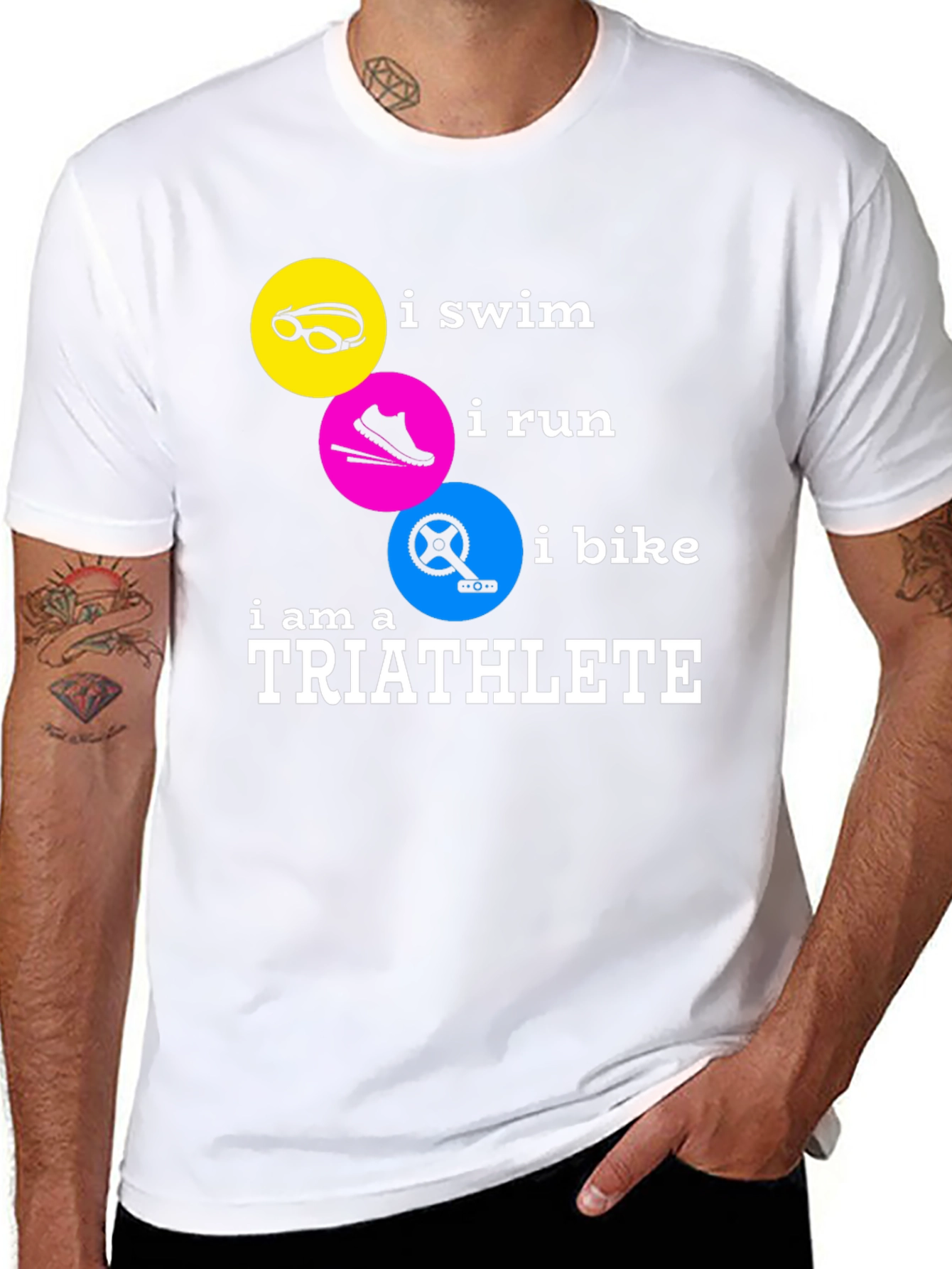 Triathlete T-Shirt - Swim Run Bike