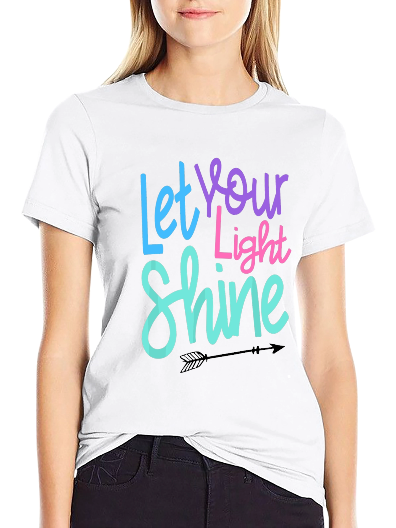 Let Your Light Shine T-Shirt - Inspirational Graphic Tee