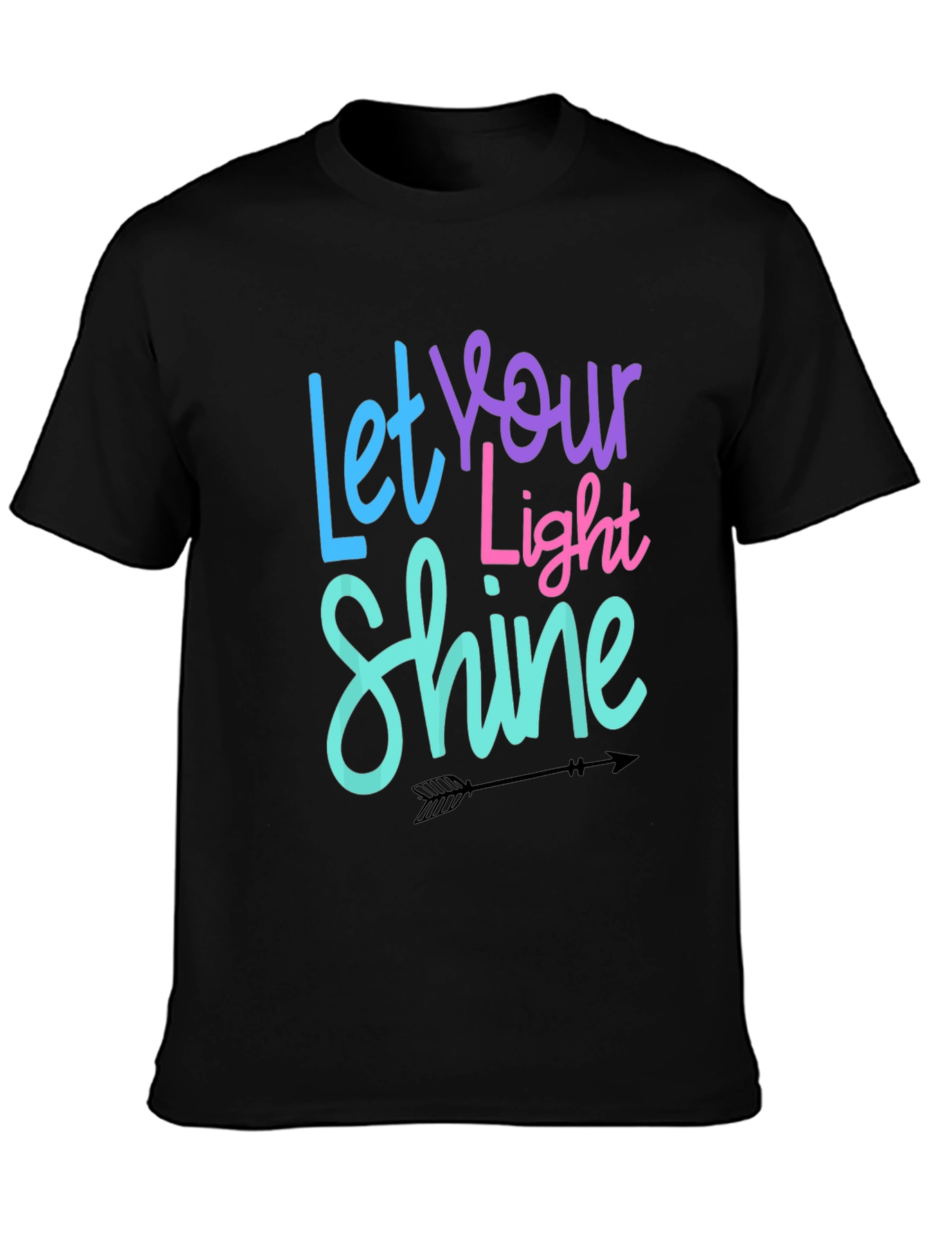 Let Your Light Shine T-Shirt - Inspirational Graphic Tee