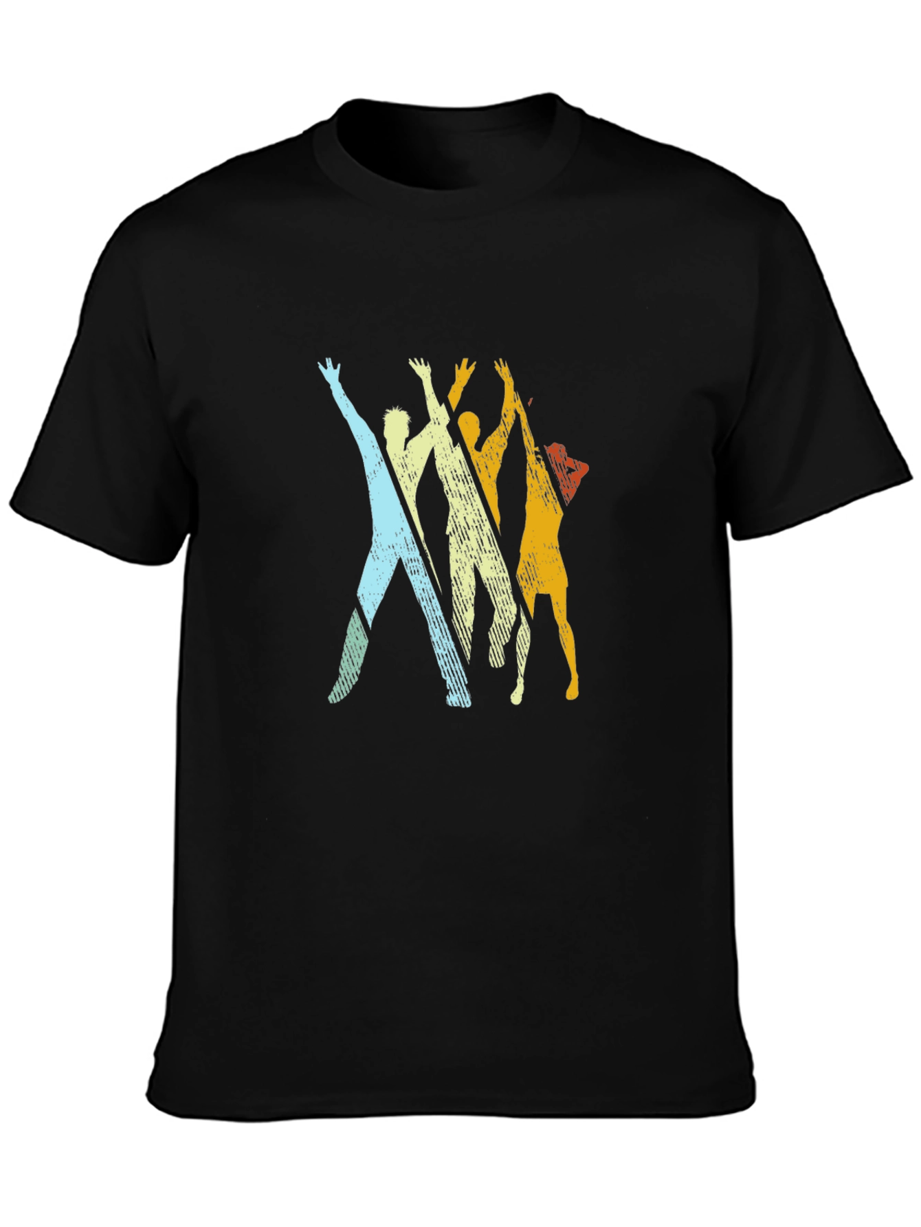 Retro Silhouette Tee - Black Graphic T-Shirt
