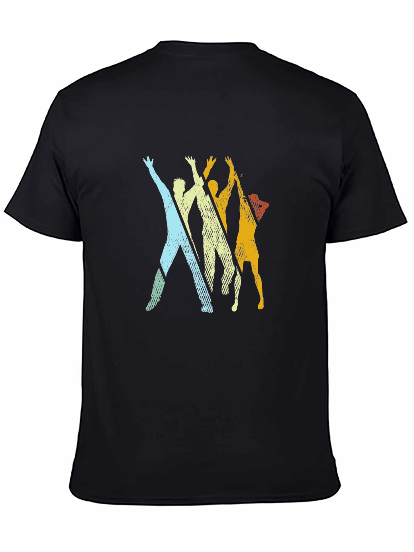 Retro Silhouette Tee - Black Graphic T-Shirt