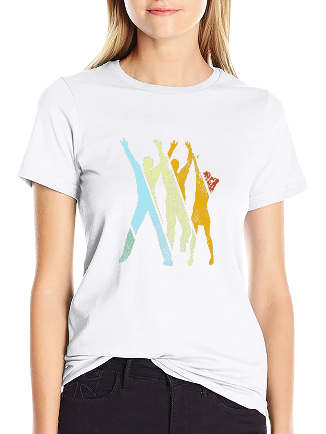Retro Silhouette Tee - Black Graphic T-Shirt