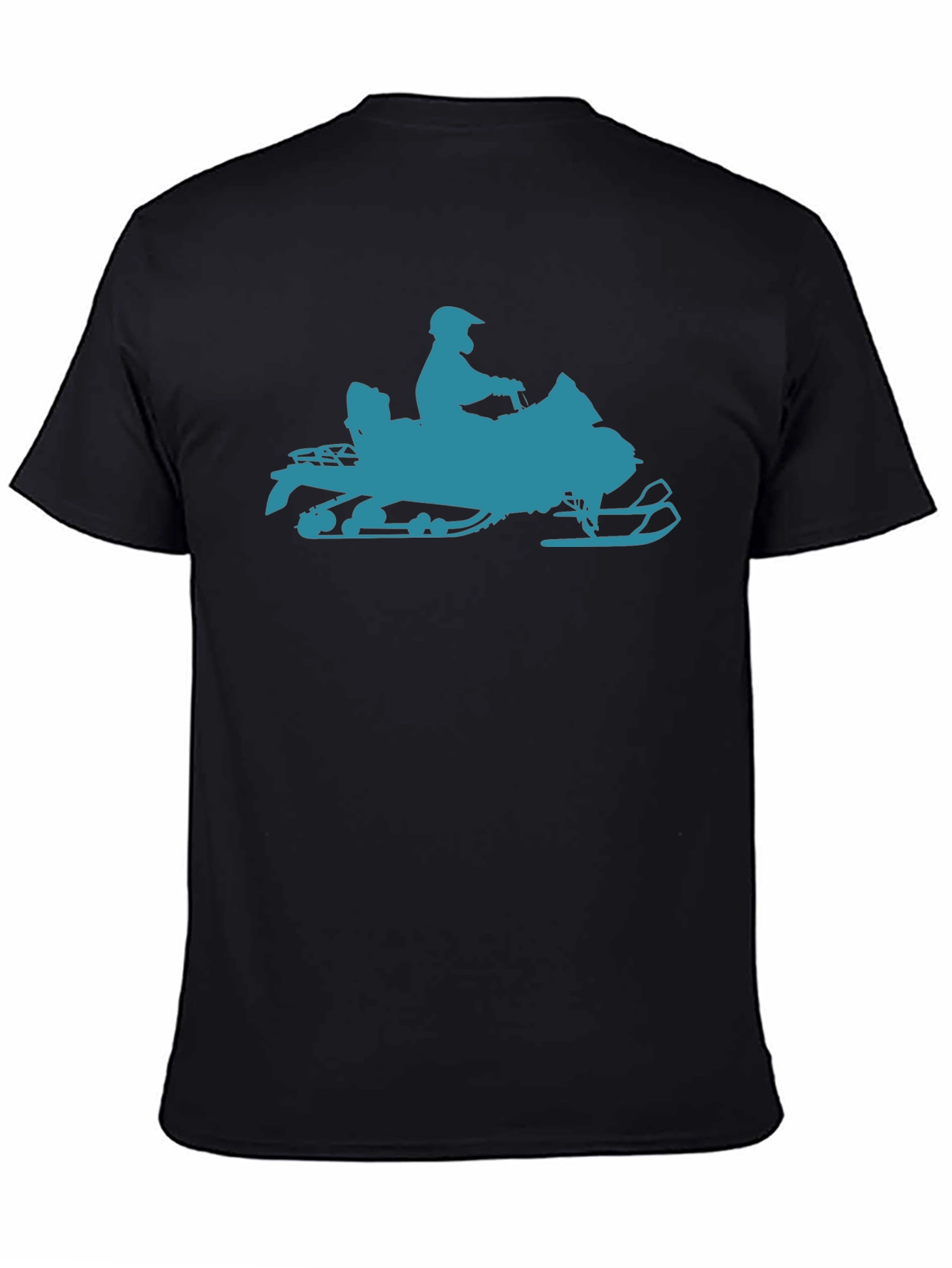 Snowmobile Graphic T-Shirt - Black