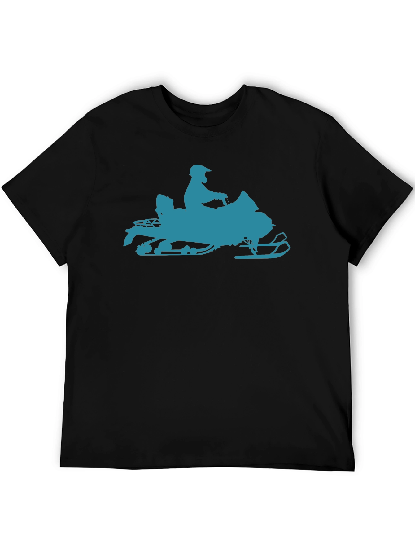 Snowmobile Graphic T-Shirt - Black