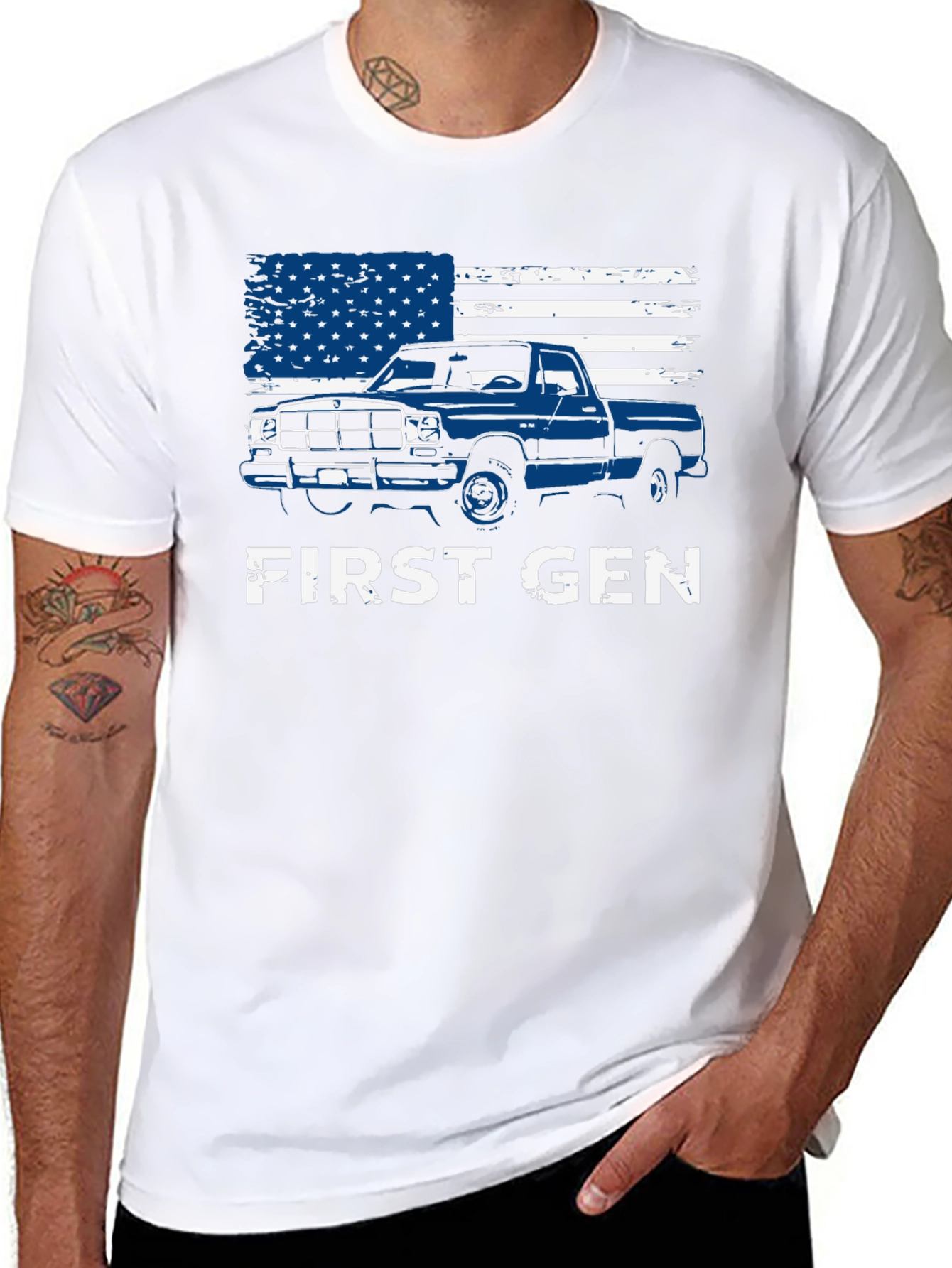 First Gen Truck American Flag T-Shirt