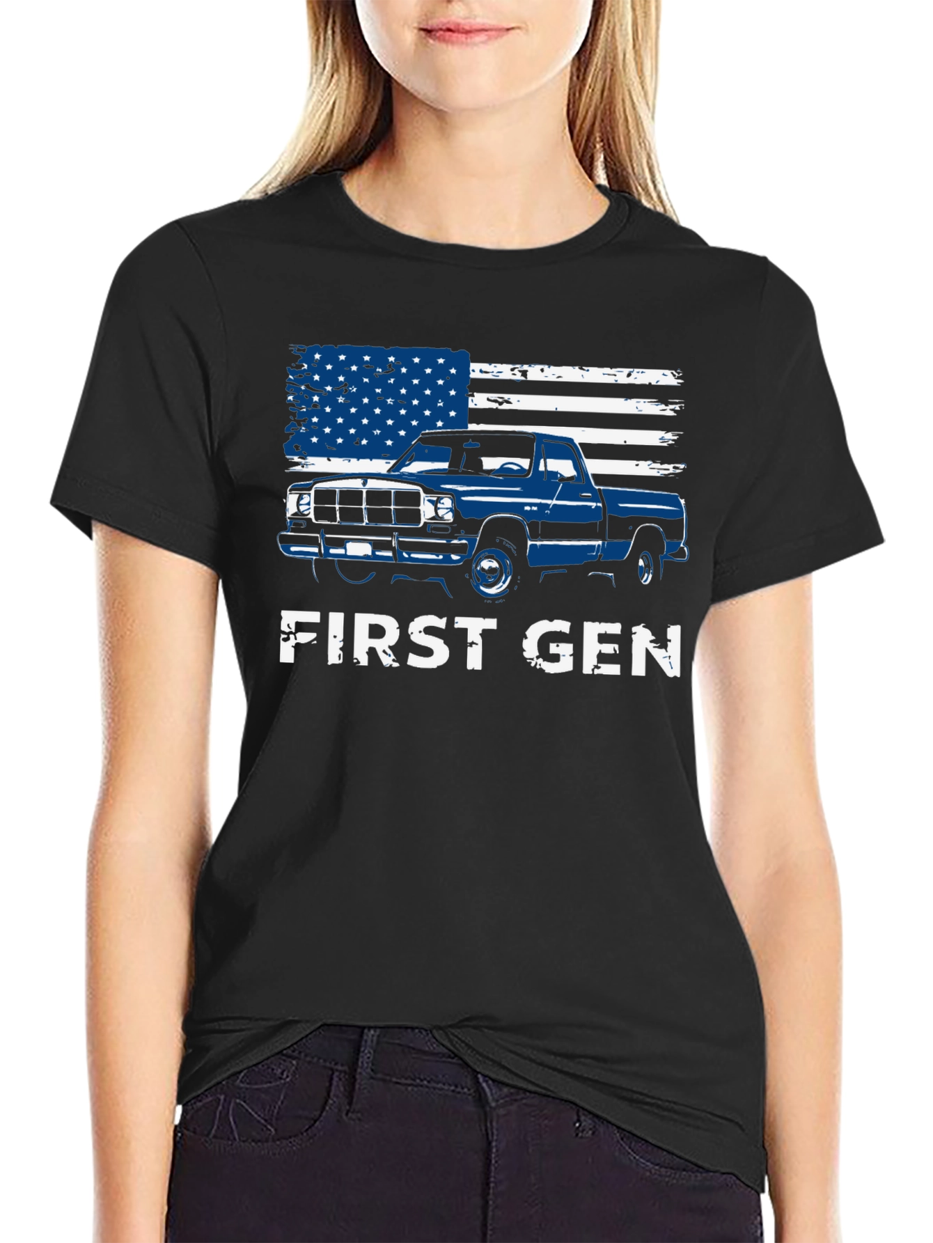 First Gen Truck American Flag T-Shirt