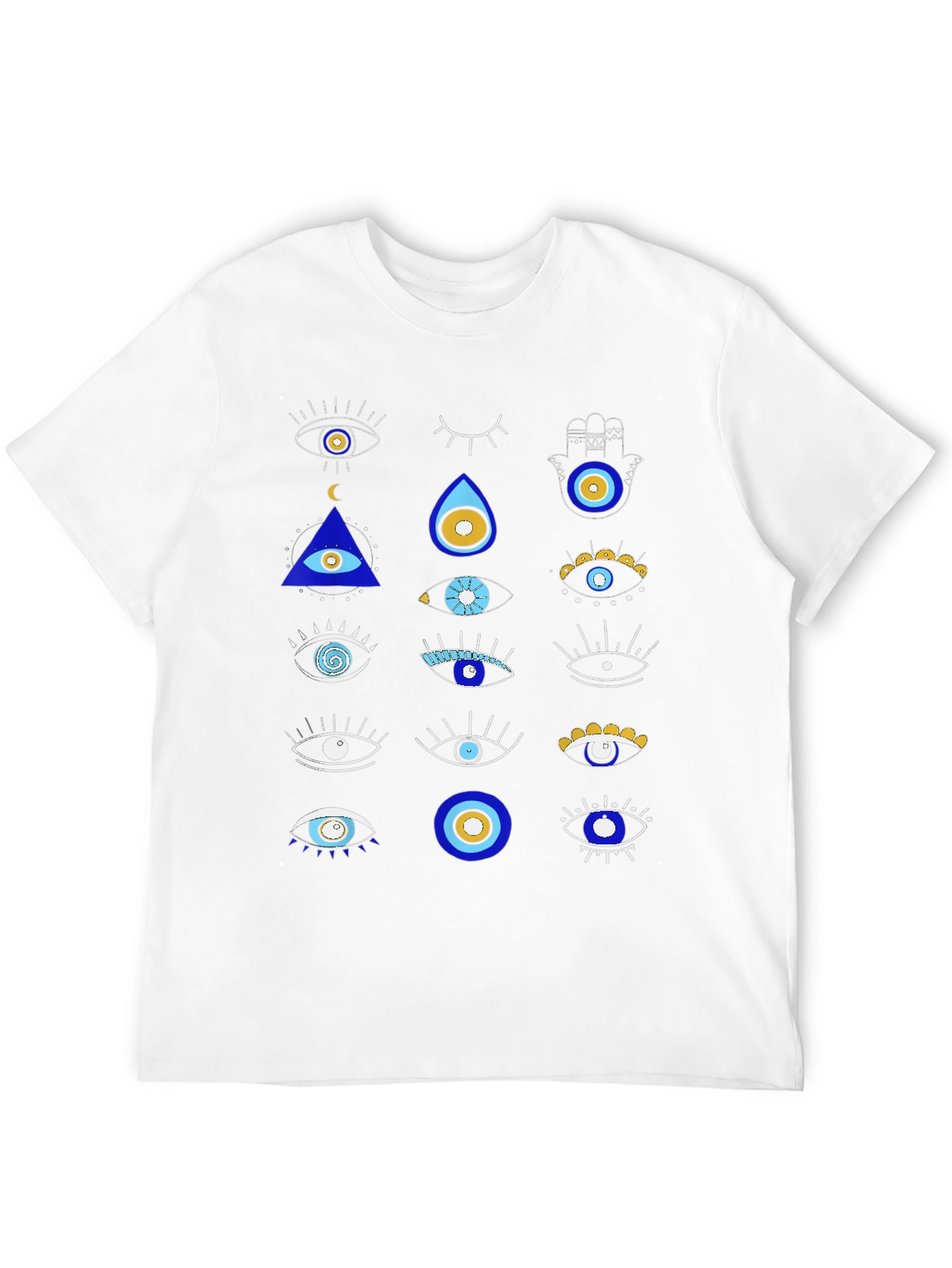Evil Eye Graphic Tee - Unique Pattern Shirt