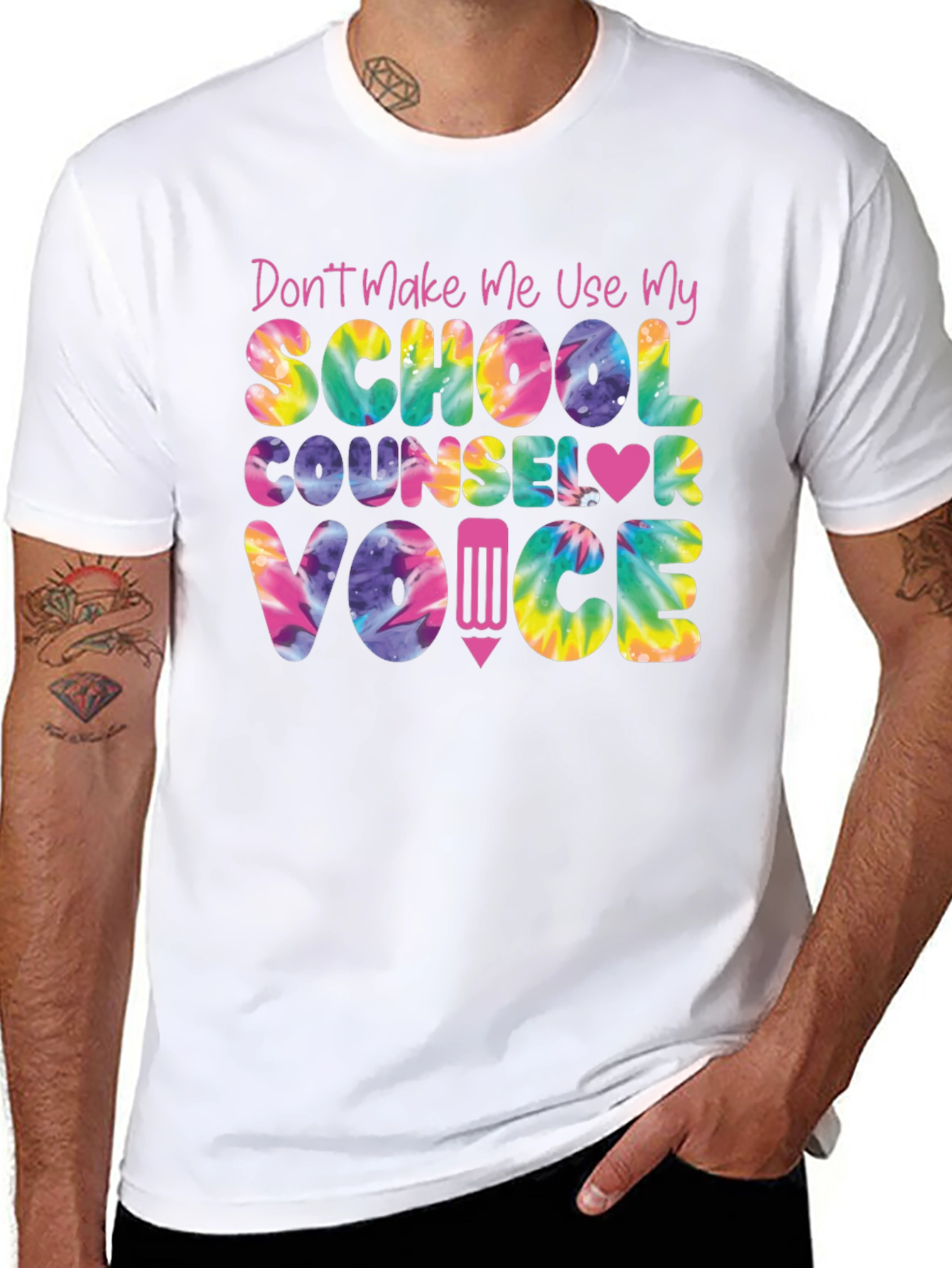 School Counselor Tie Dye T-Shirt