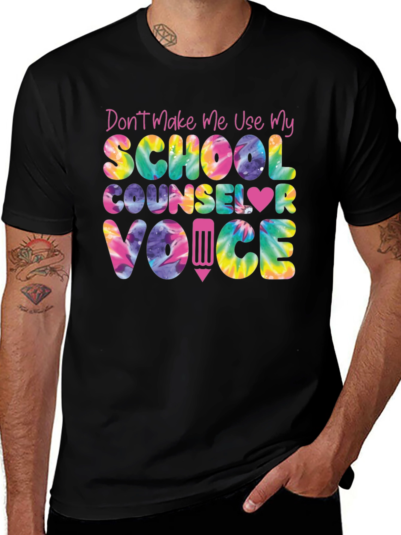 School Counselor Tie Dye T-Shirt