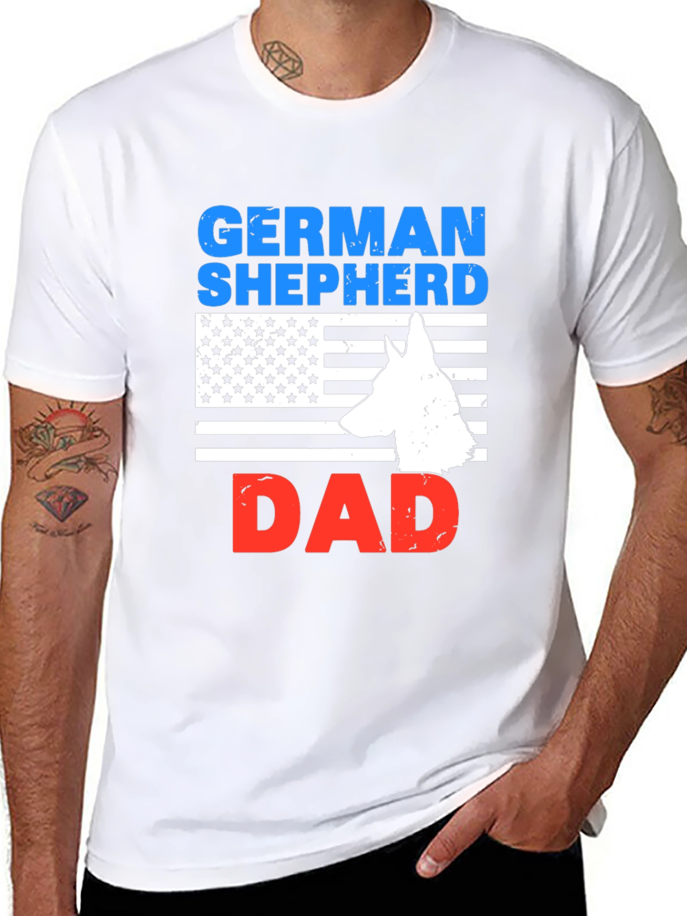 German Shepherd Dad T-Shirt
