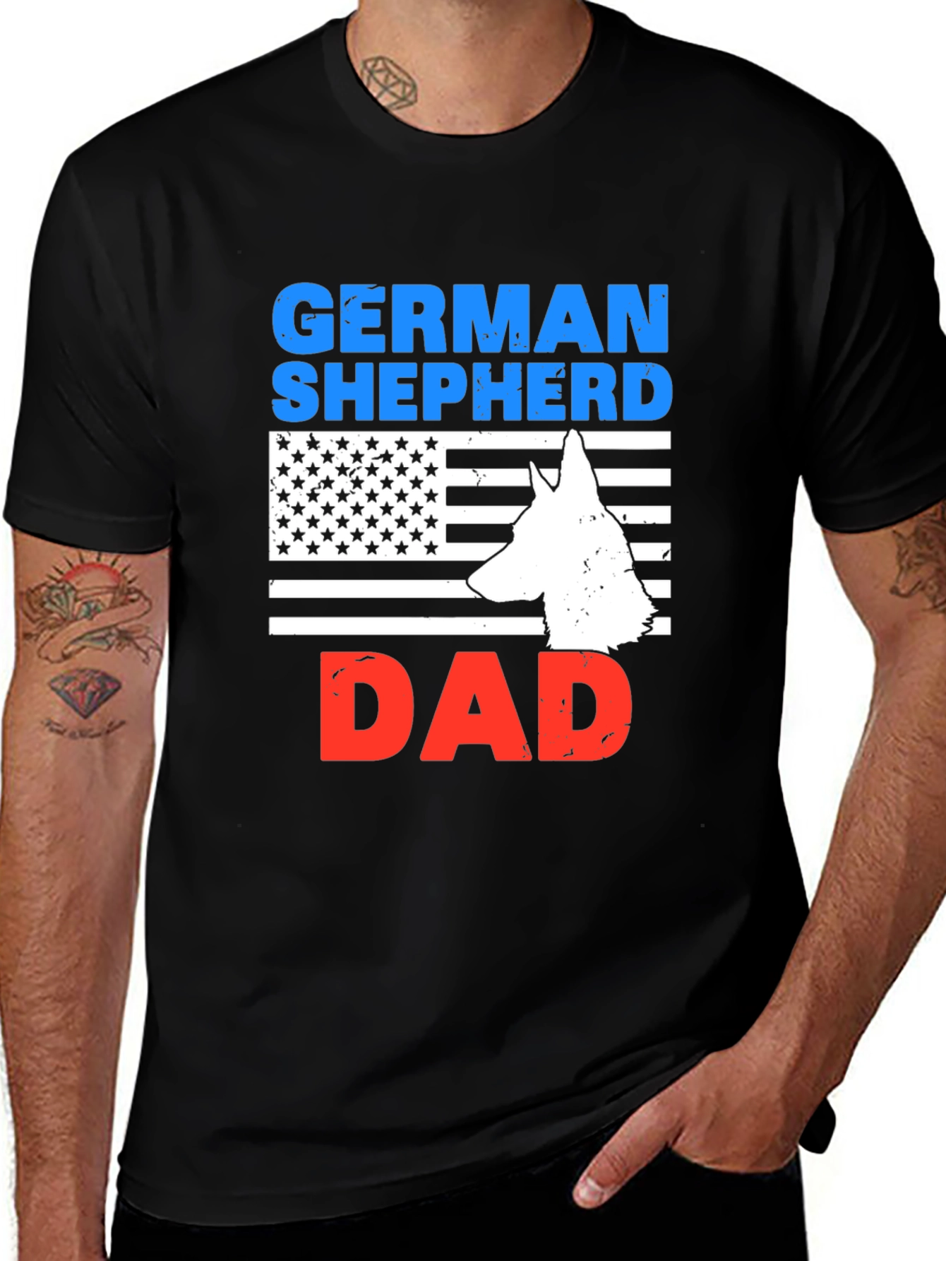 German Shepherd Dad T-Shirt