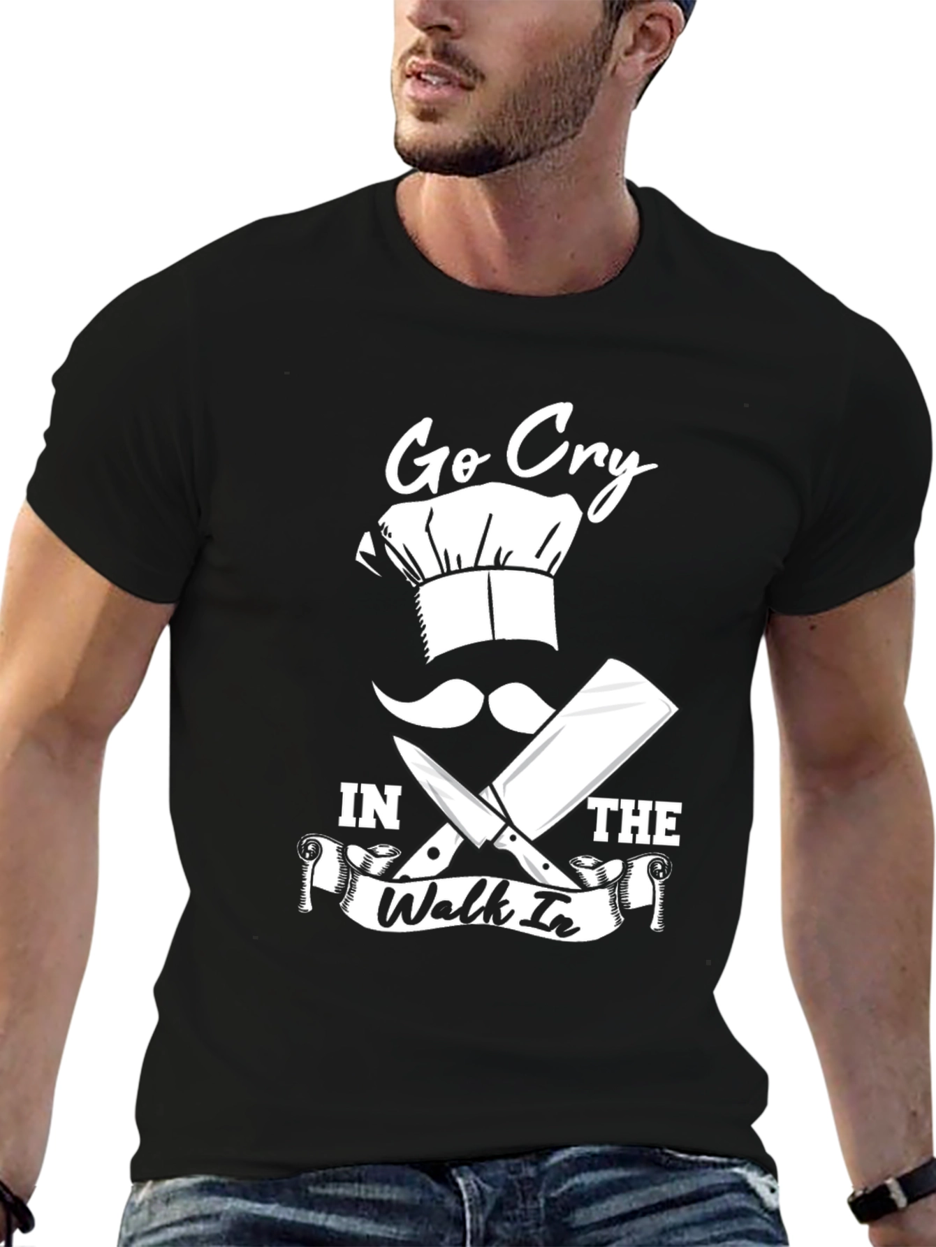 Go Cry in the Walk-in Chef Humor T-Shirt