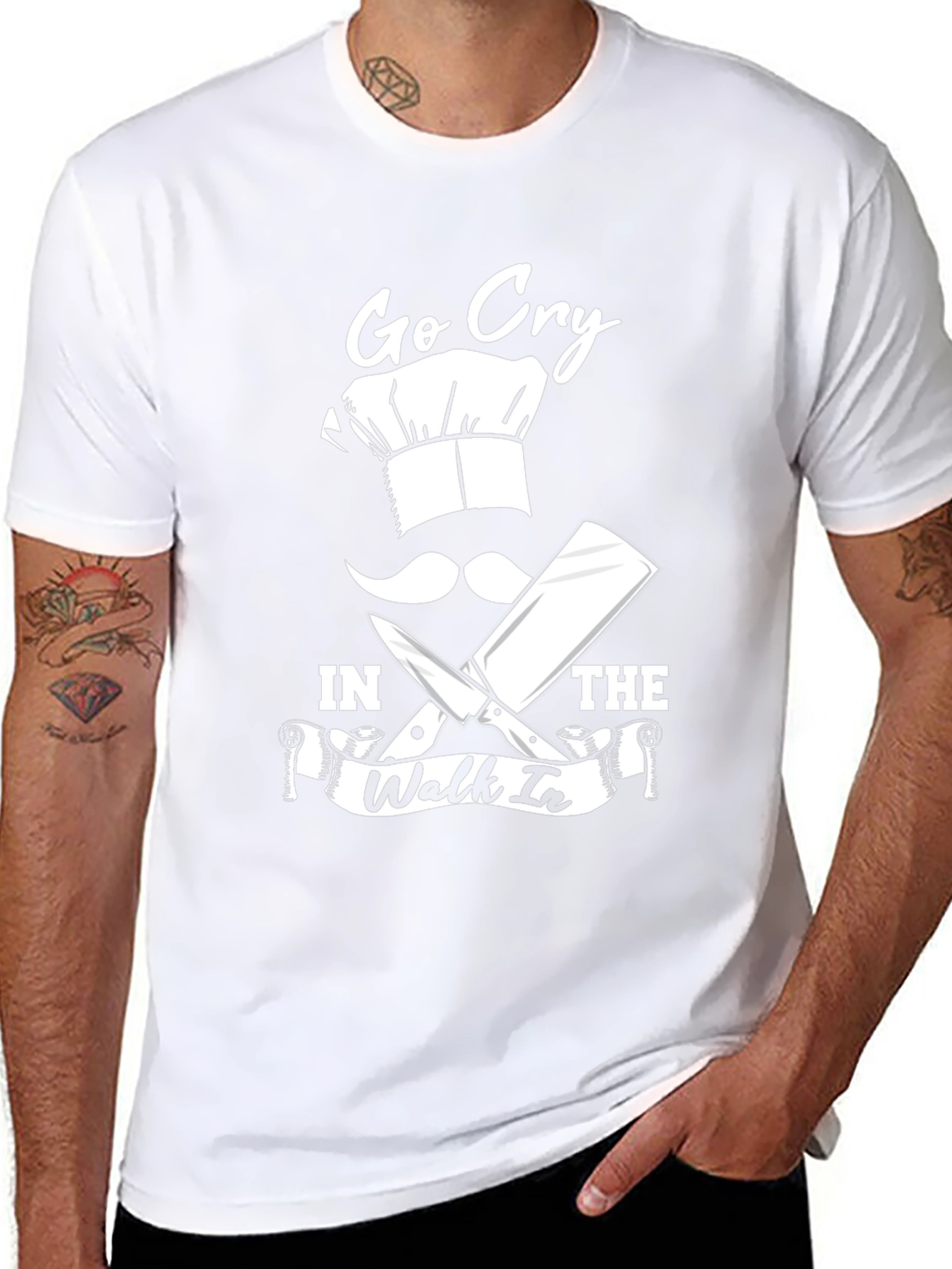 Go Cry in the Walk-in Chef Humor T-Shirt