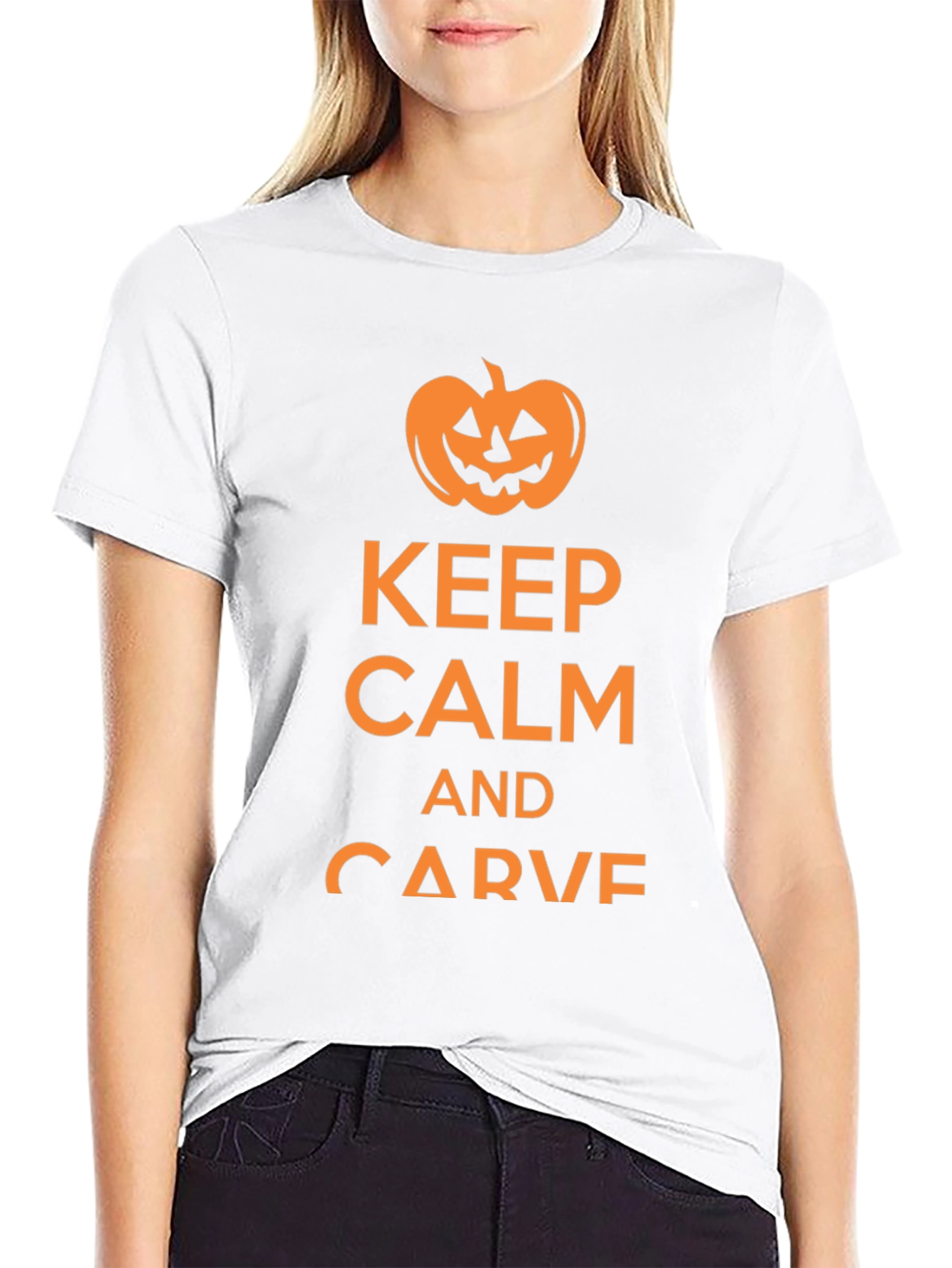 Keep Calm & Carve Halloween Tee