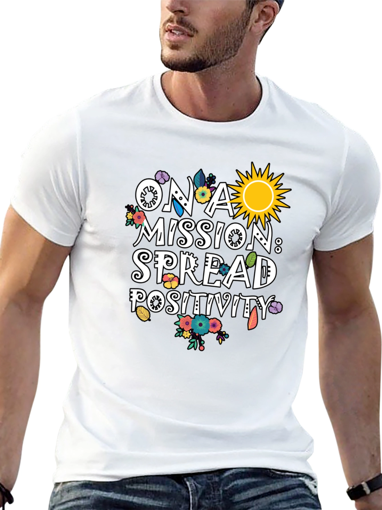 Spread Positivity Graphic T-Shirt