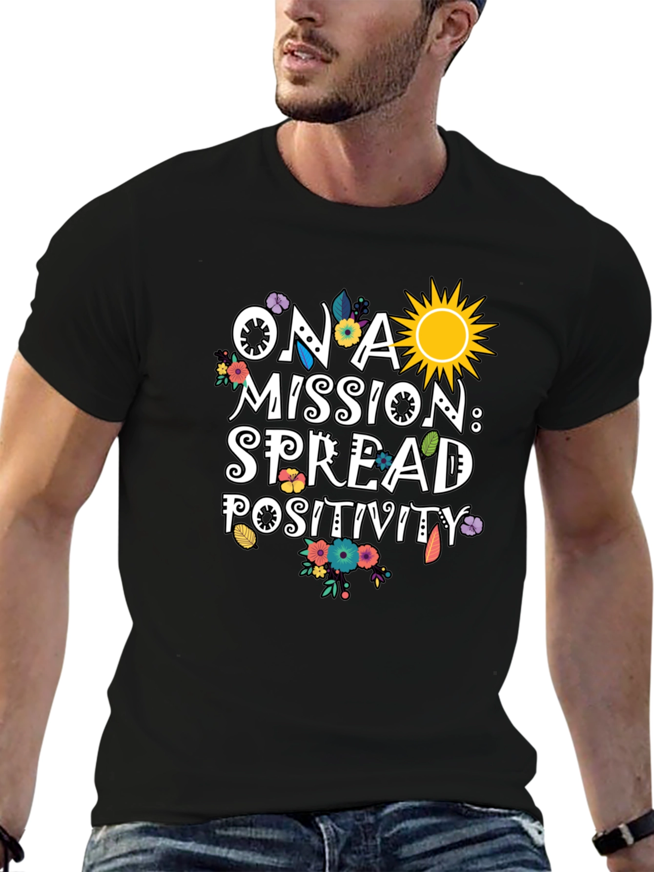 Spread Positivity Graphic T-Shirt