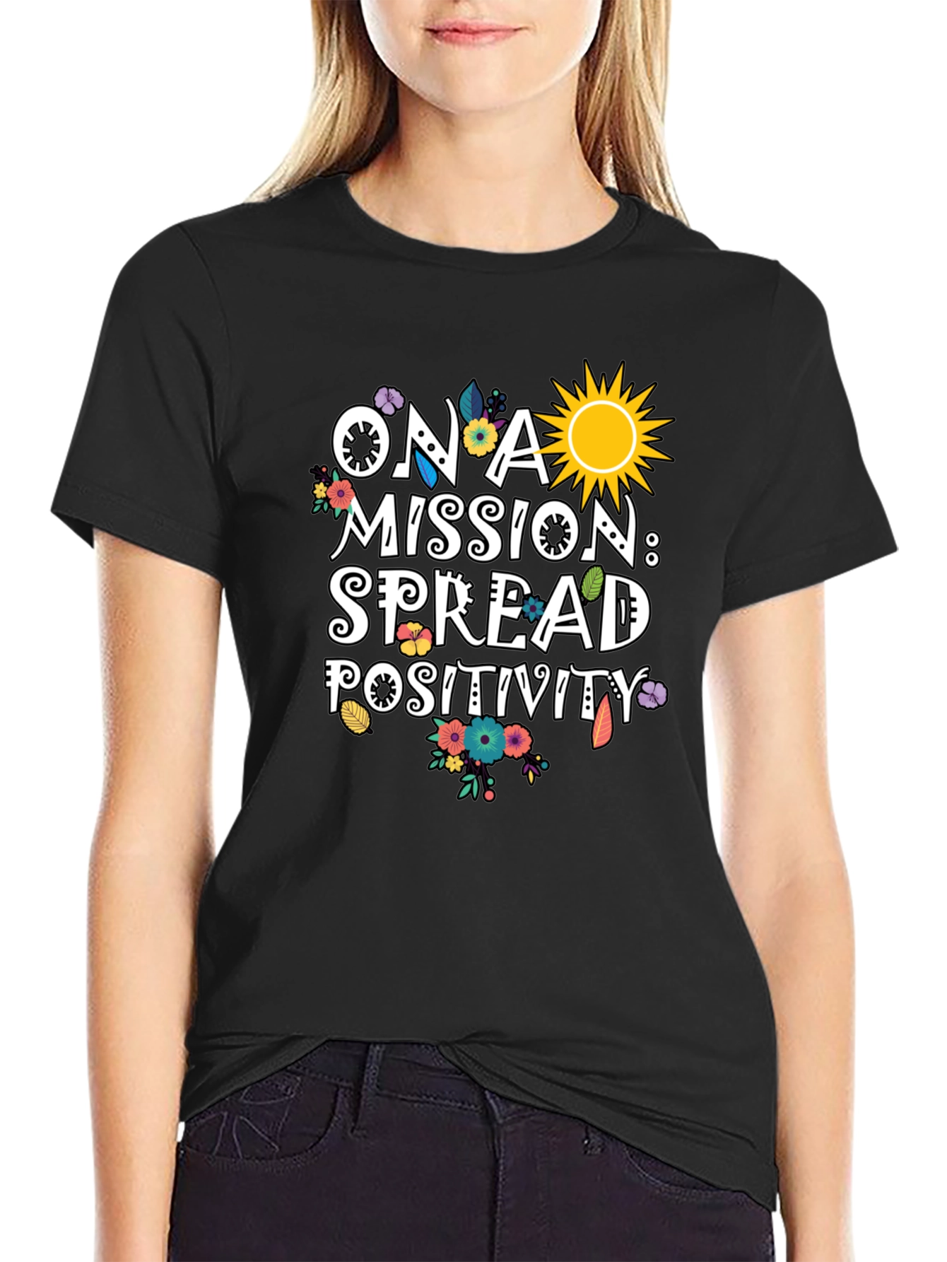 Spread Positivity Graphic T-Shirt