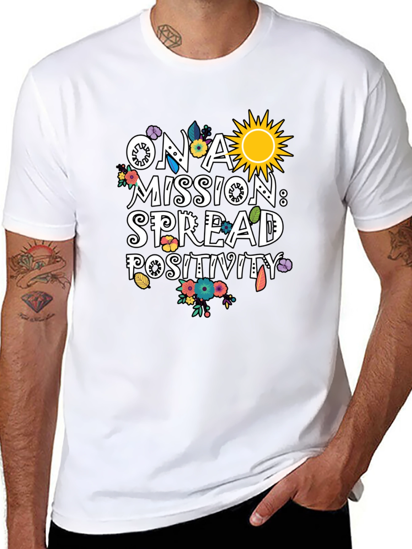 Spread Positivity Graphic T-Shirt
