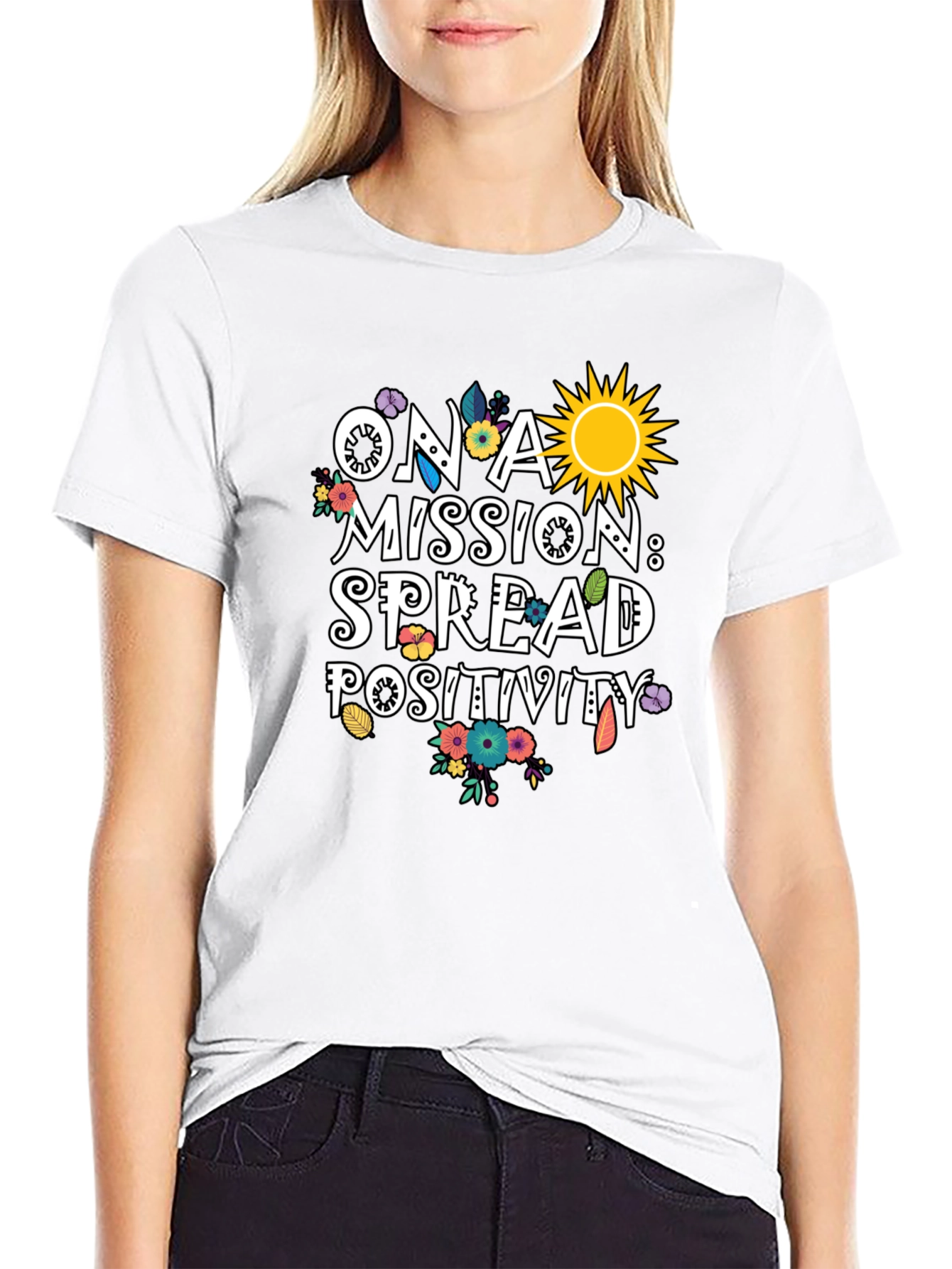 Spread Positivity Graphic T-Shirt