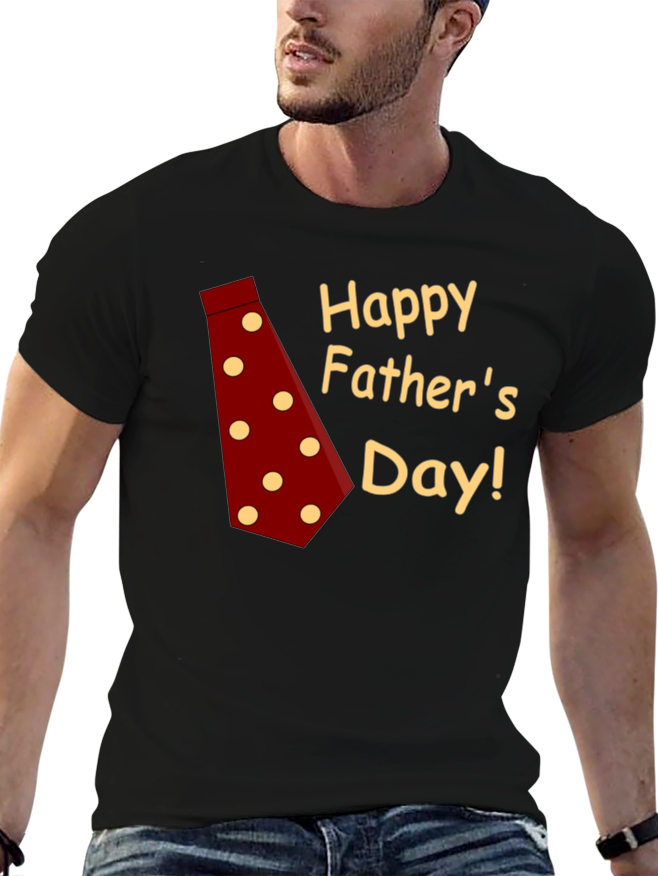 Happy Fathers Day T-Shirt - Red Tie