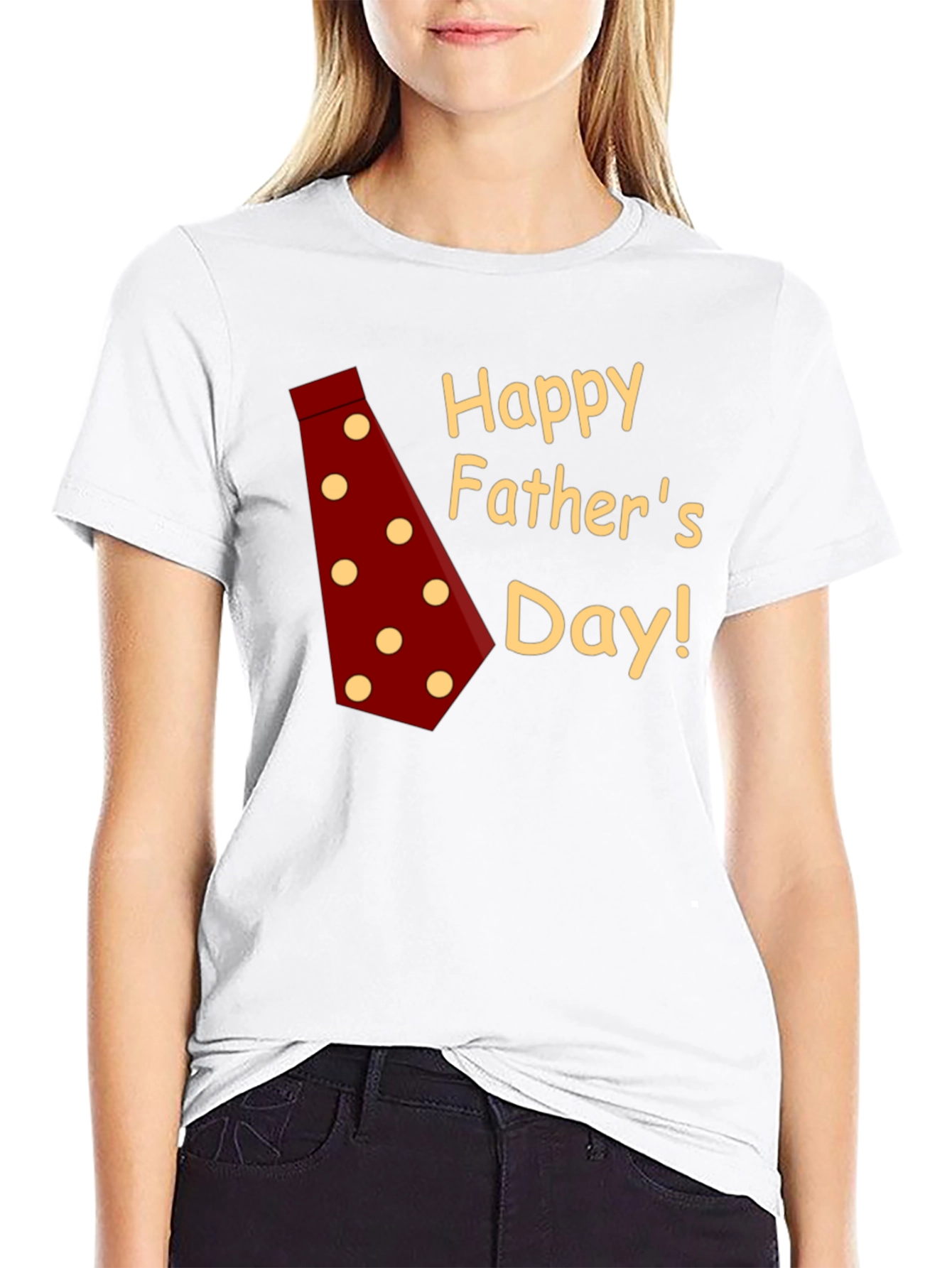 Happy Fathers Day T-Shirt - Red Tie