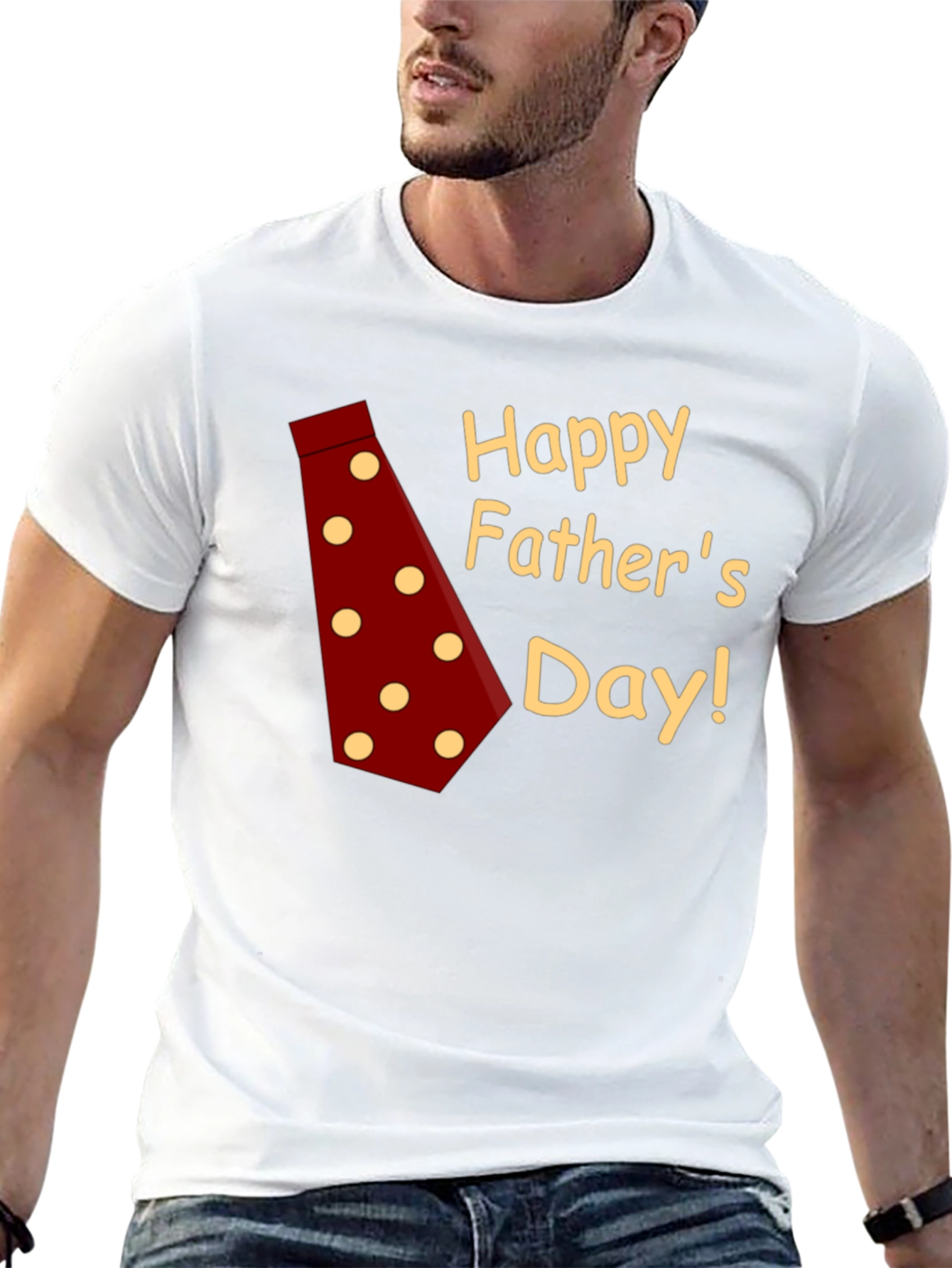 Happy Fathers Day T-Shirt - Red Tie