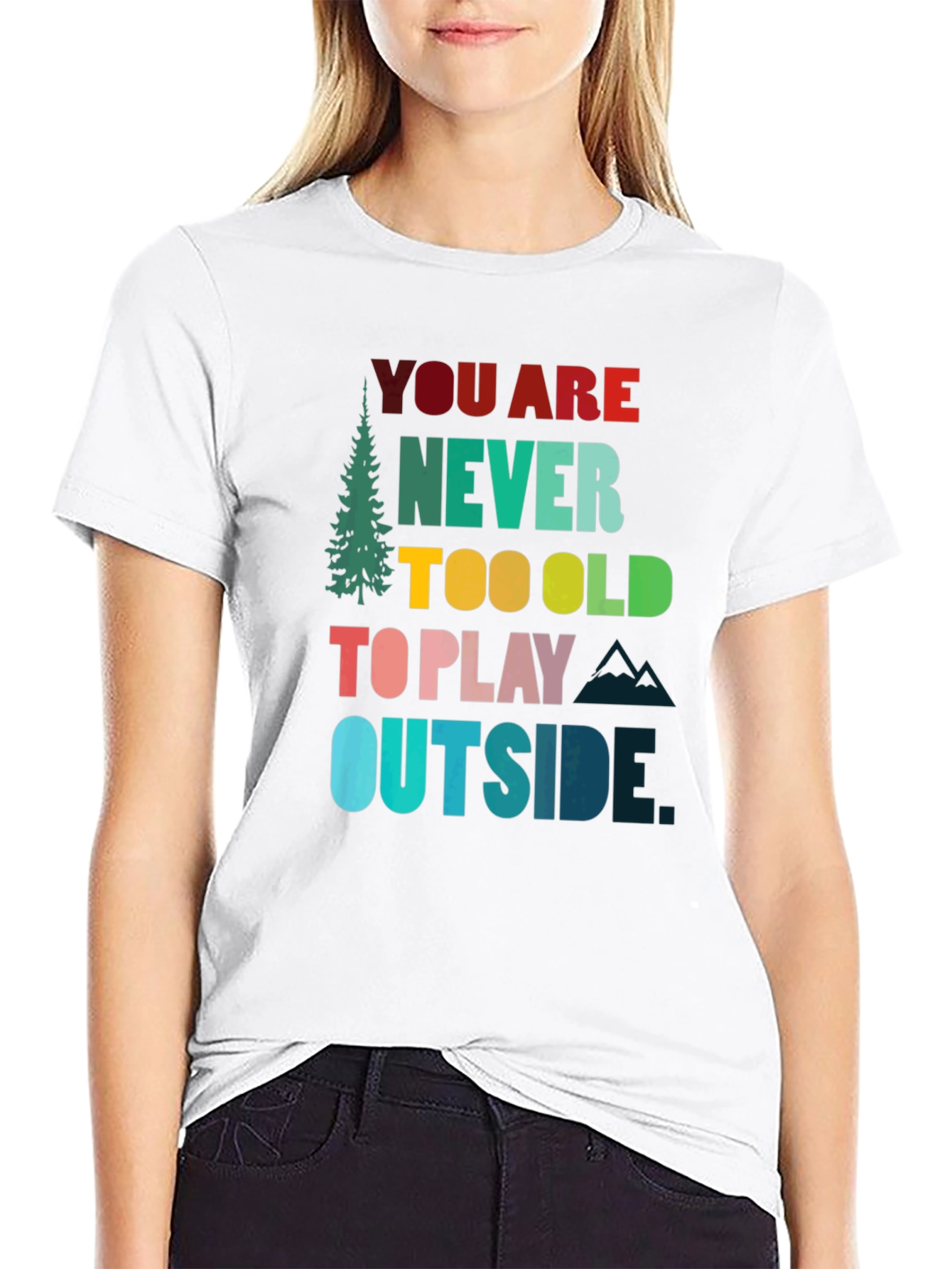 Never Too Old to Play Outside Graphic T-Shirt