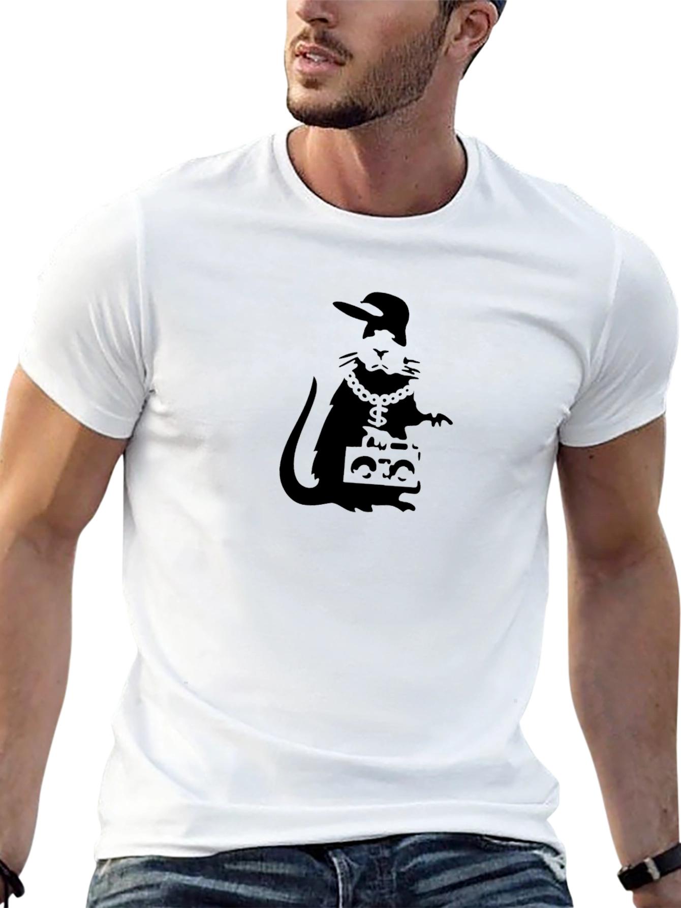 Rat DJ Black T-Shirt - Urban Hip Hop Style