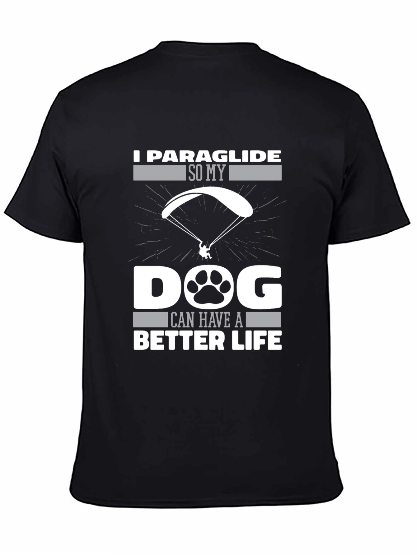 Paraglide Dog Life Graphic Tee