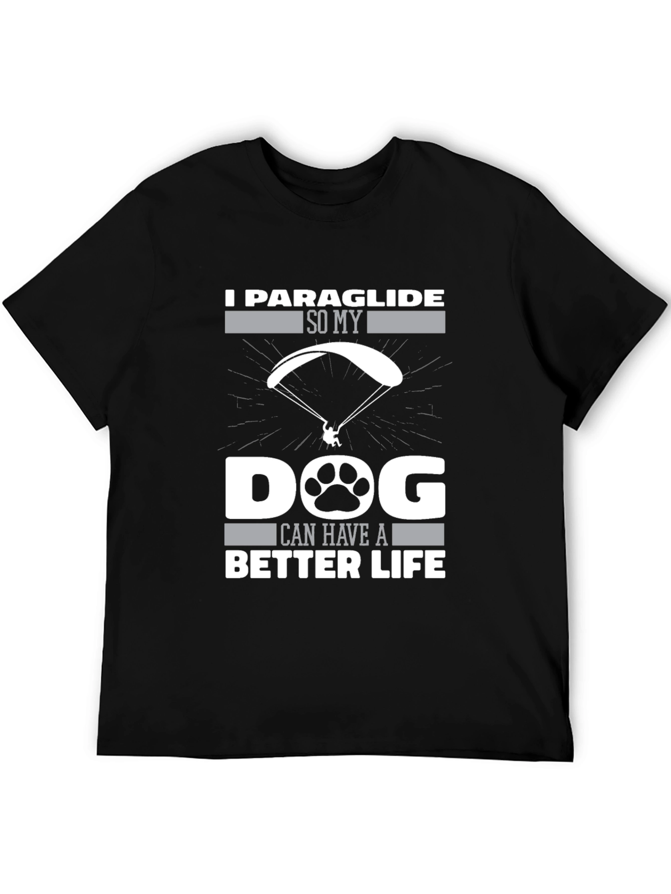 Paraglide Dog Life Graphic Tee