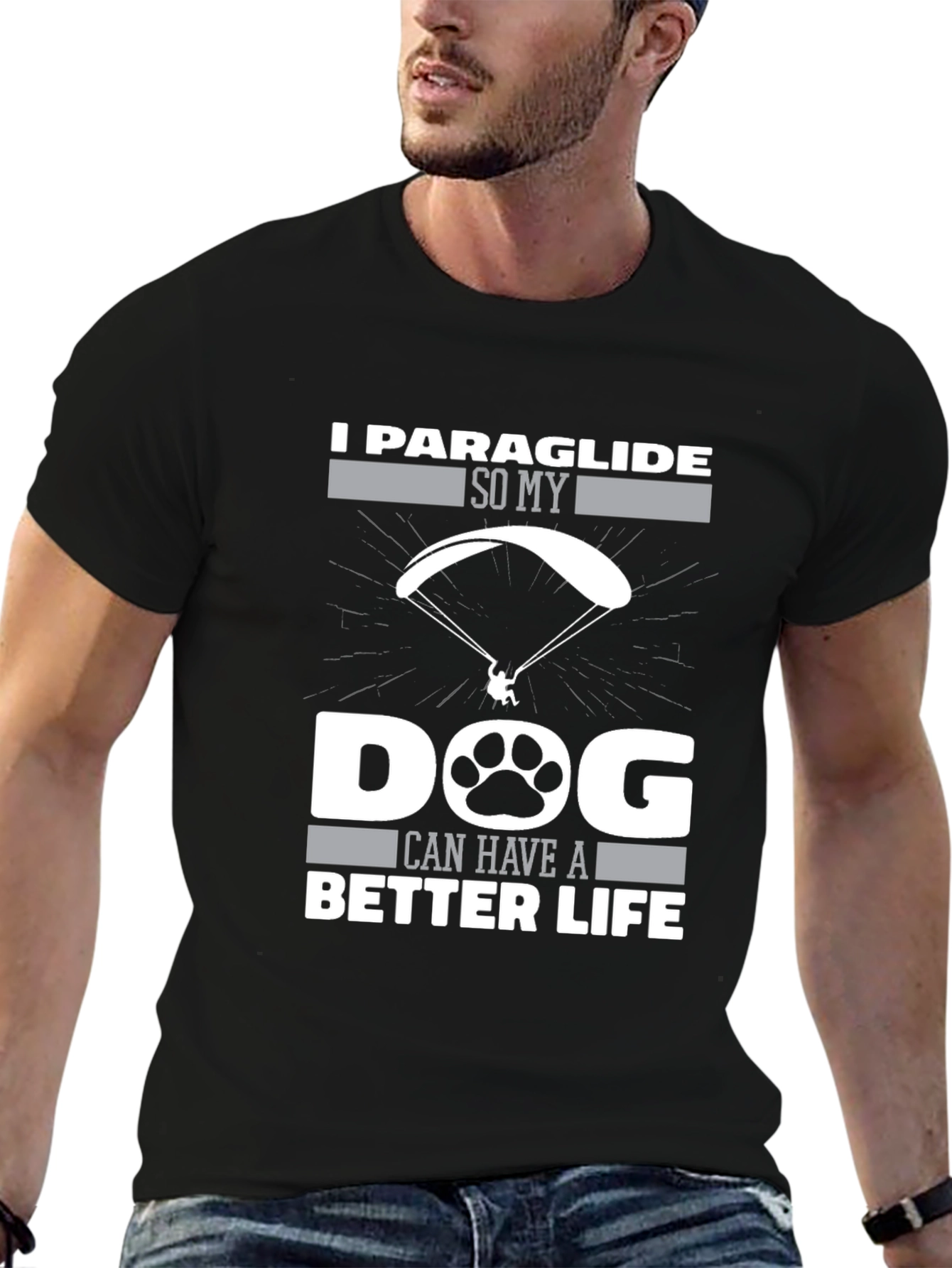 Paraglide Dog Life Graphic Tee