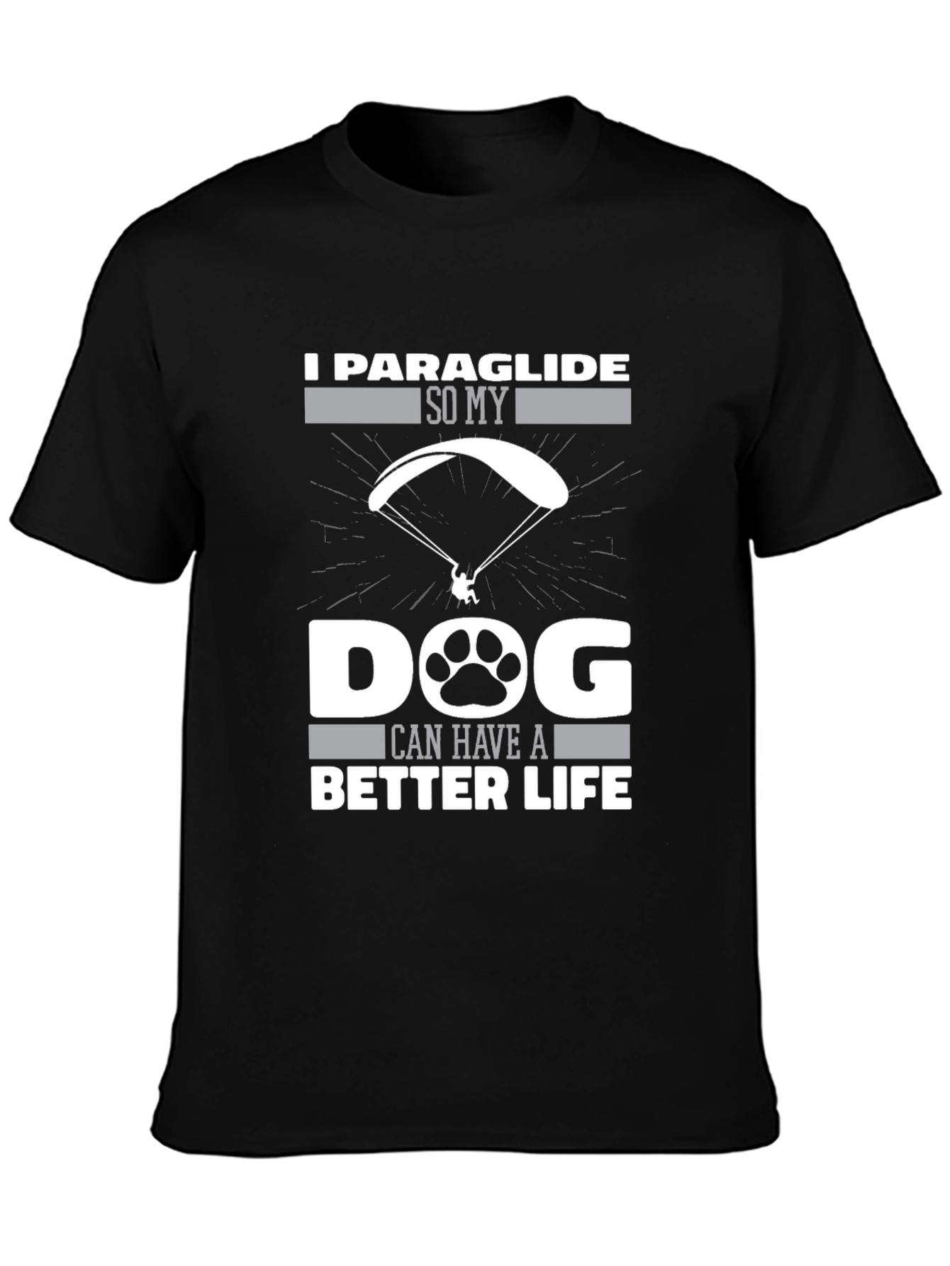 Paraglide Dog Life Graphic Tee
