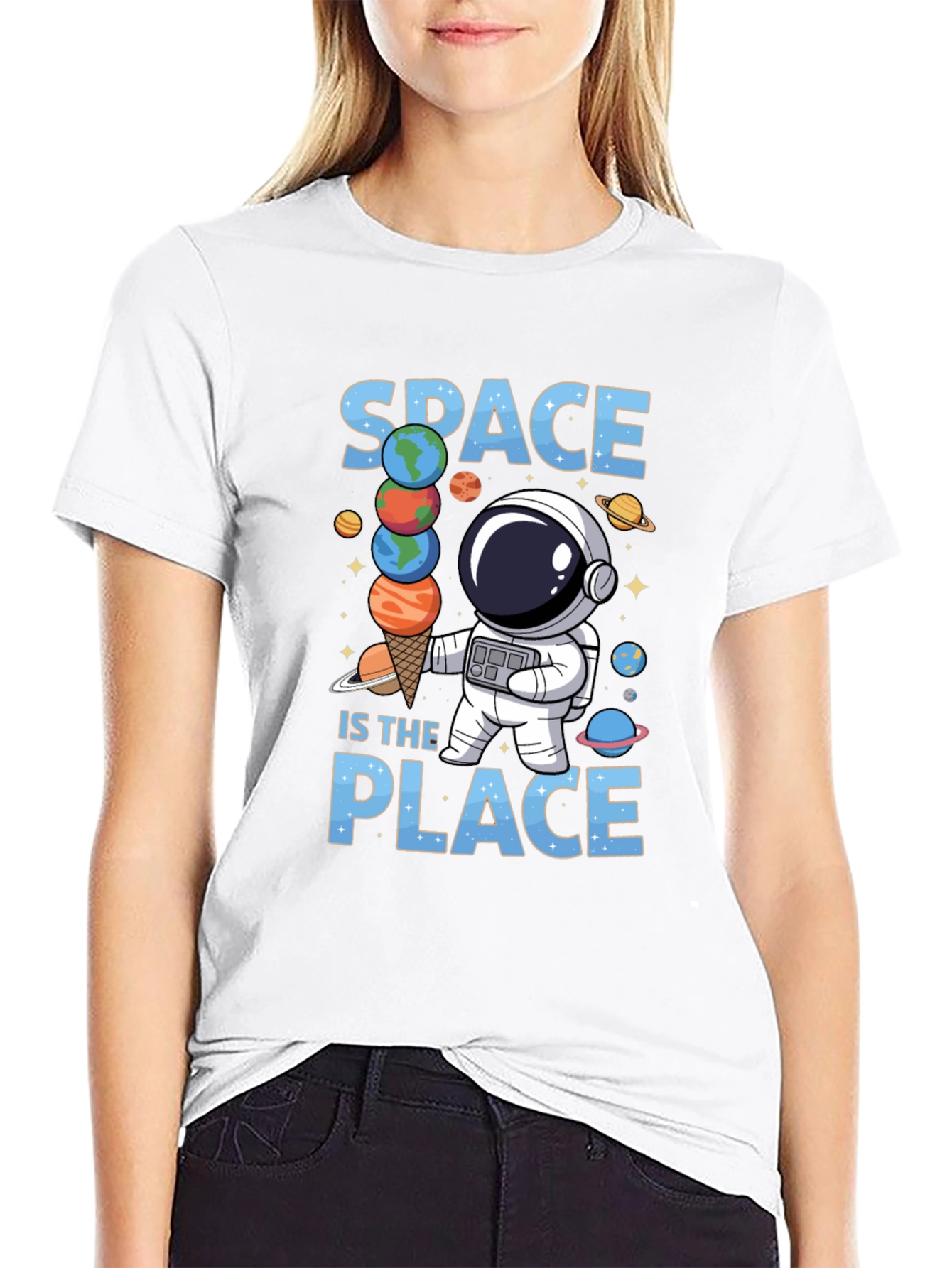 Space is the Place Astronaut T-Shirt